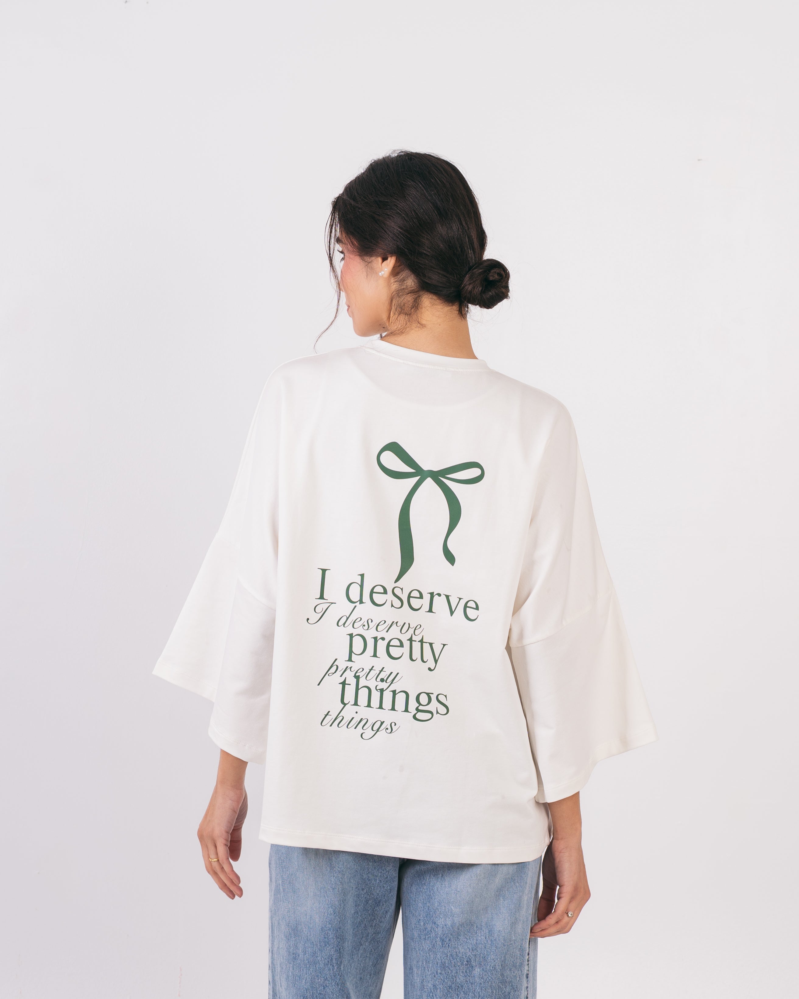 Bow Back Print T-Shirt