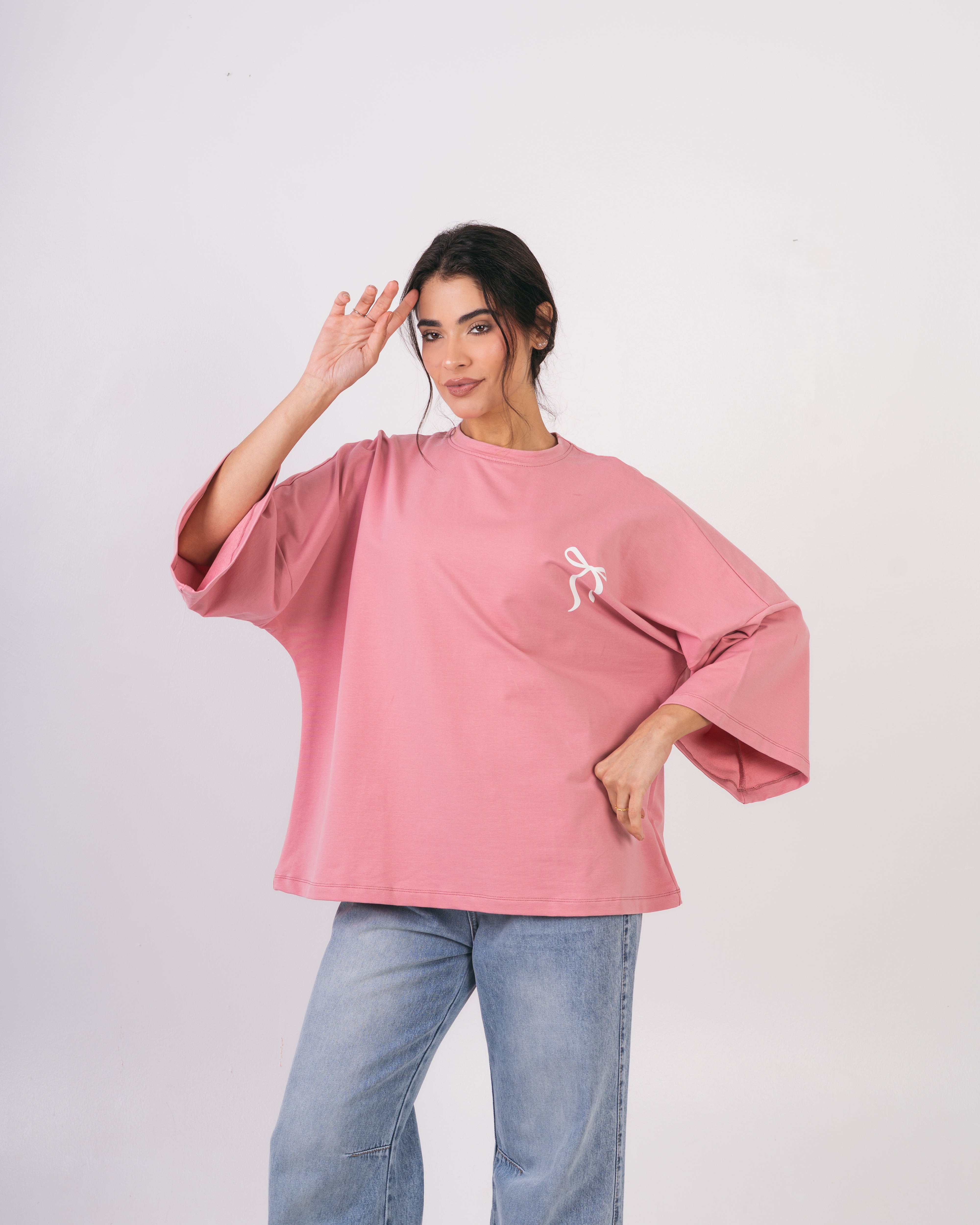 Bow Back Print T-Shirt