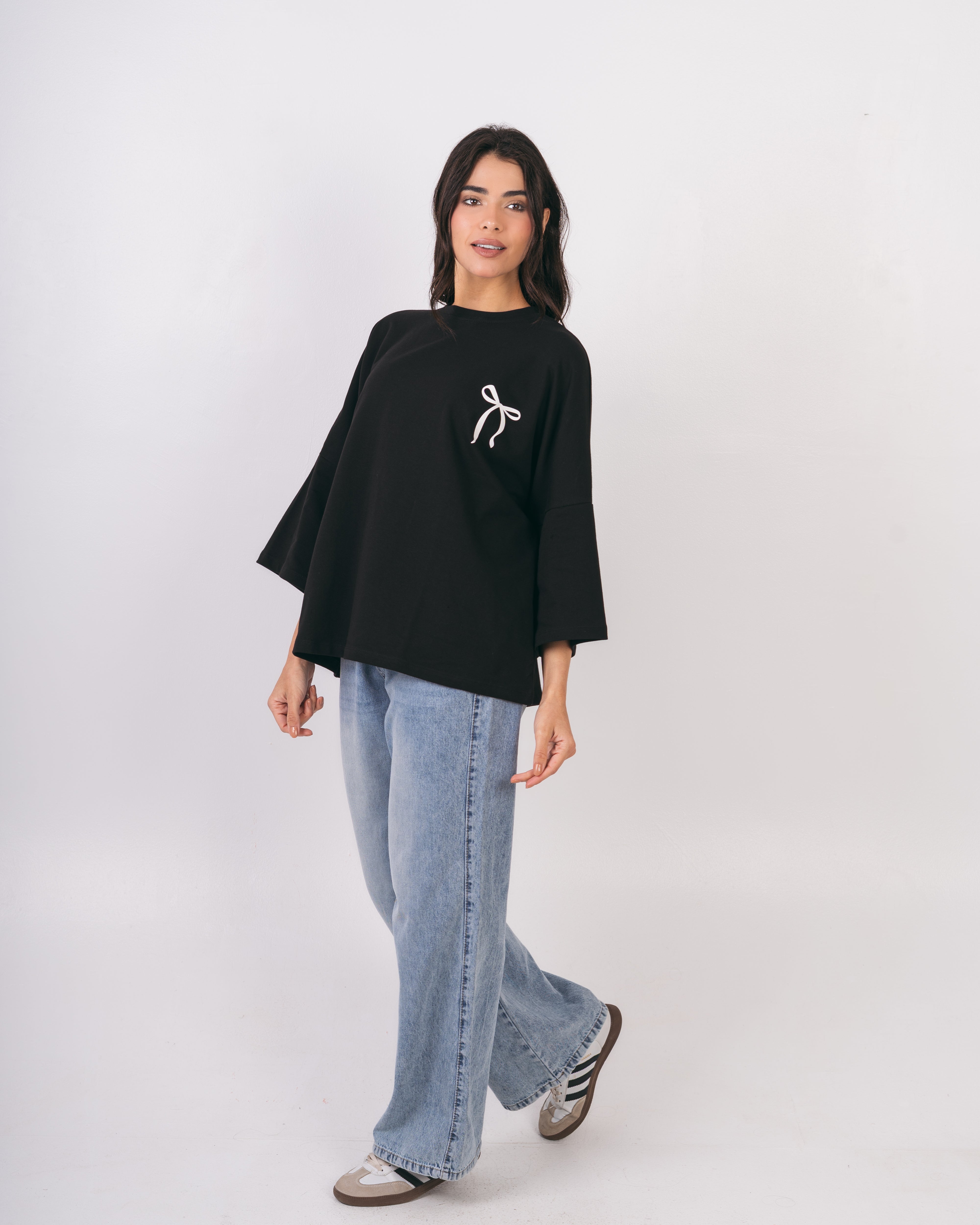 Bow Back Print T-Shirt