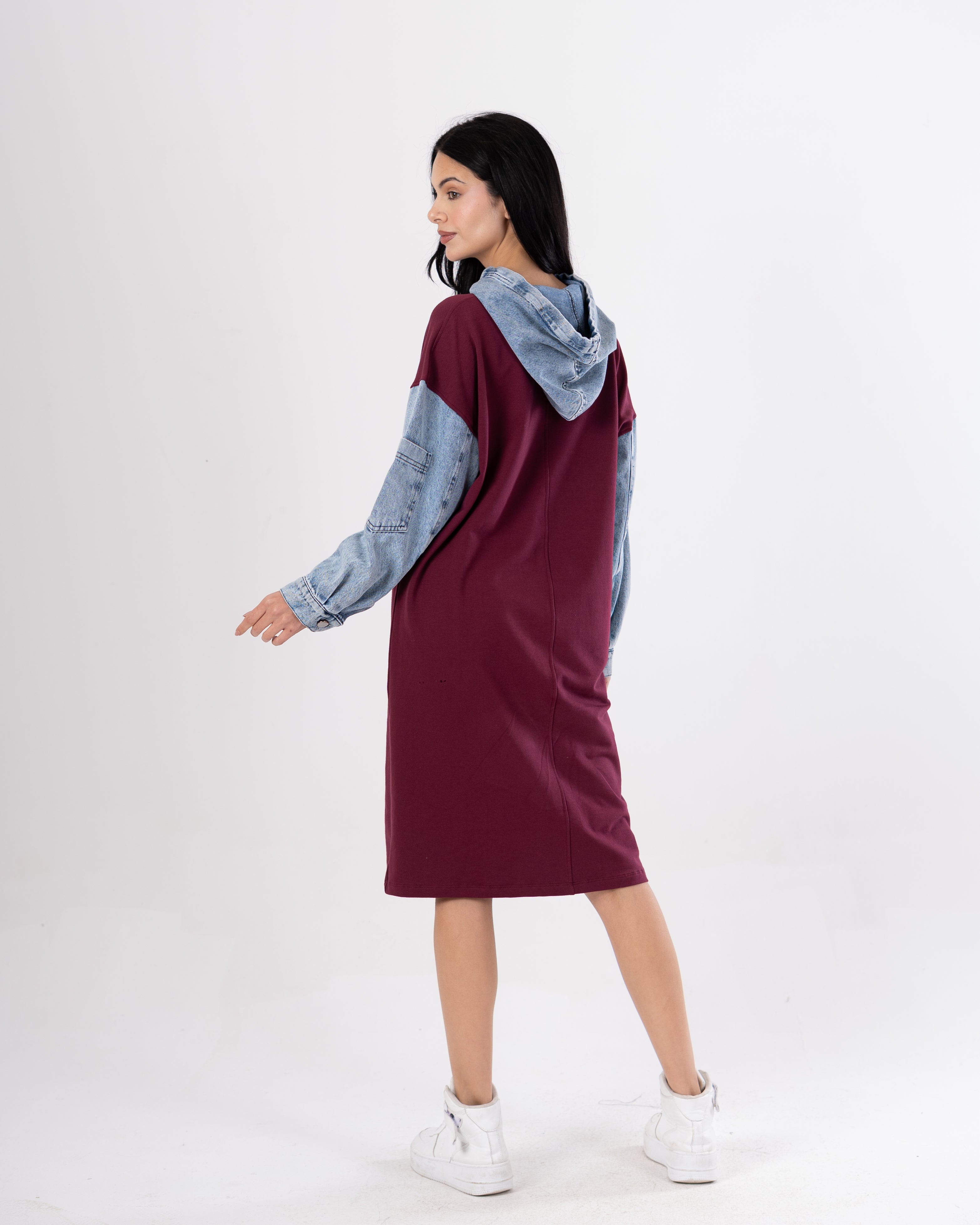 Milton Sweatshirt – Denim Sleeves