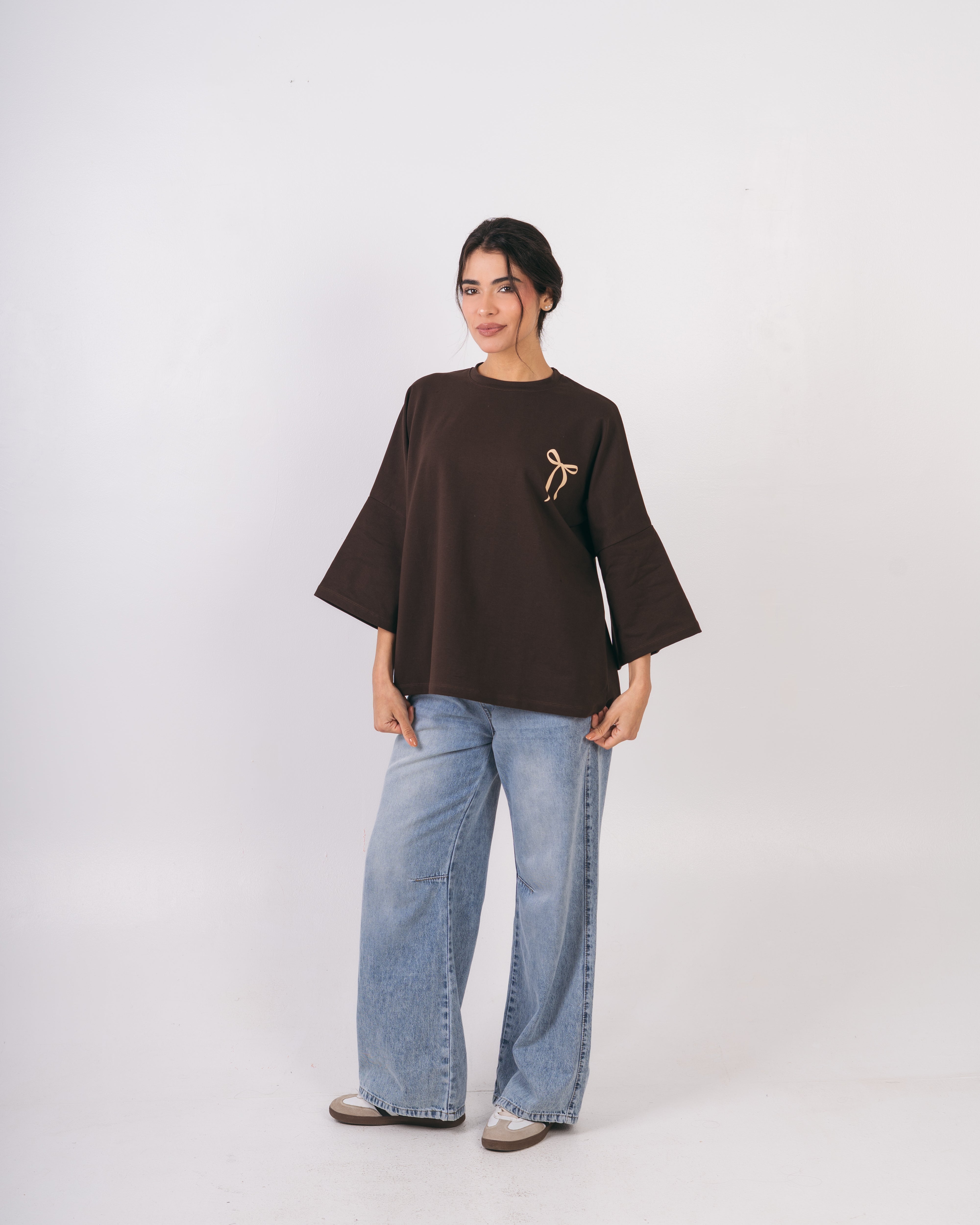 Bow Back Print T-Shirt