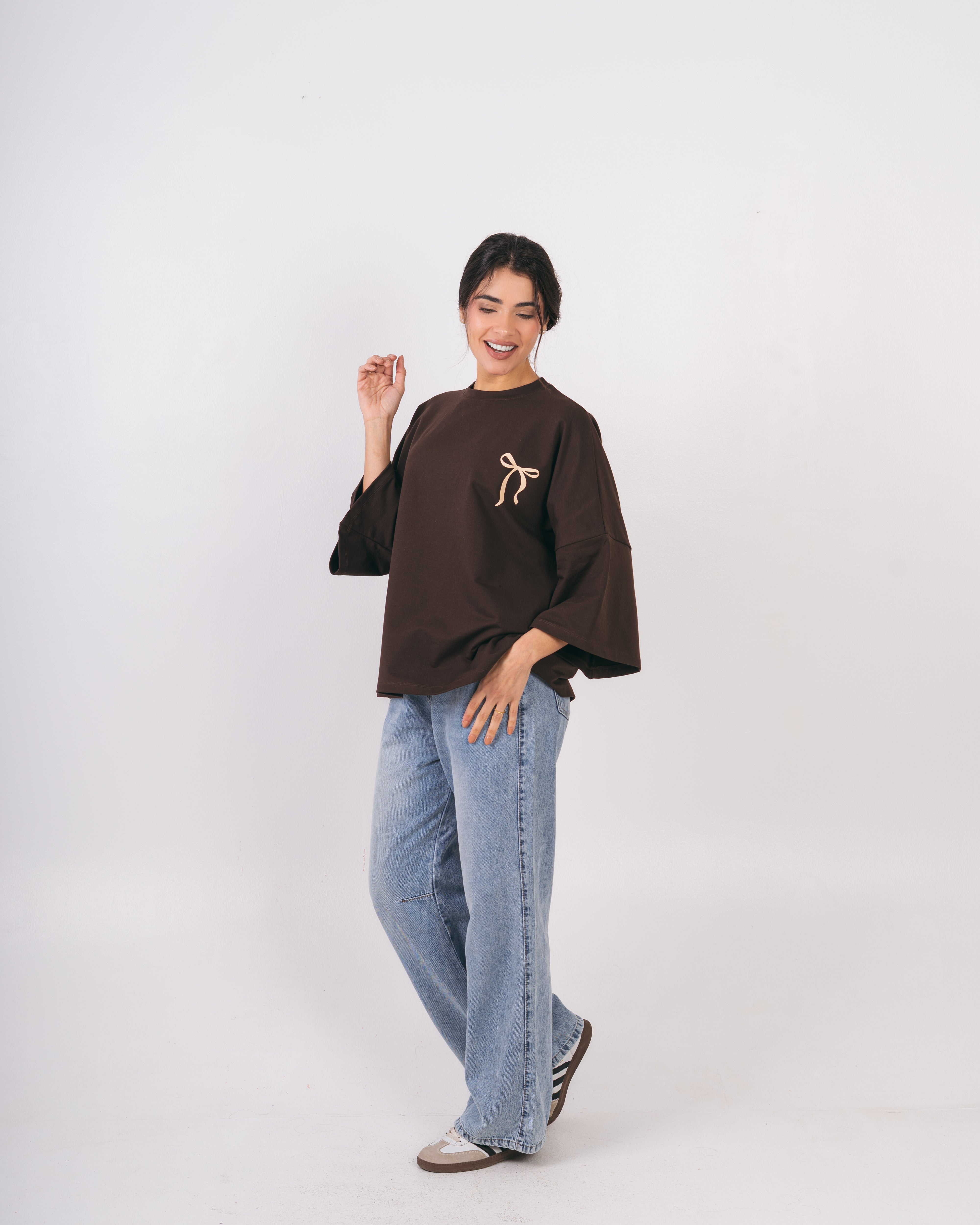 Bow Back Print T-Shirt