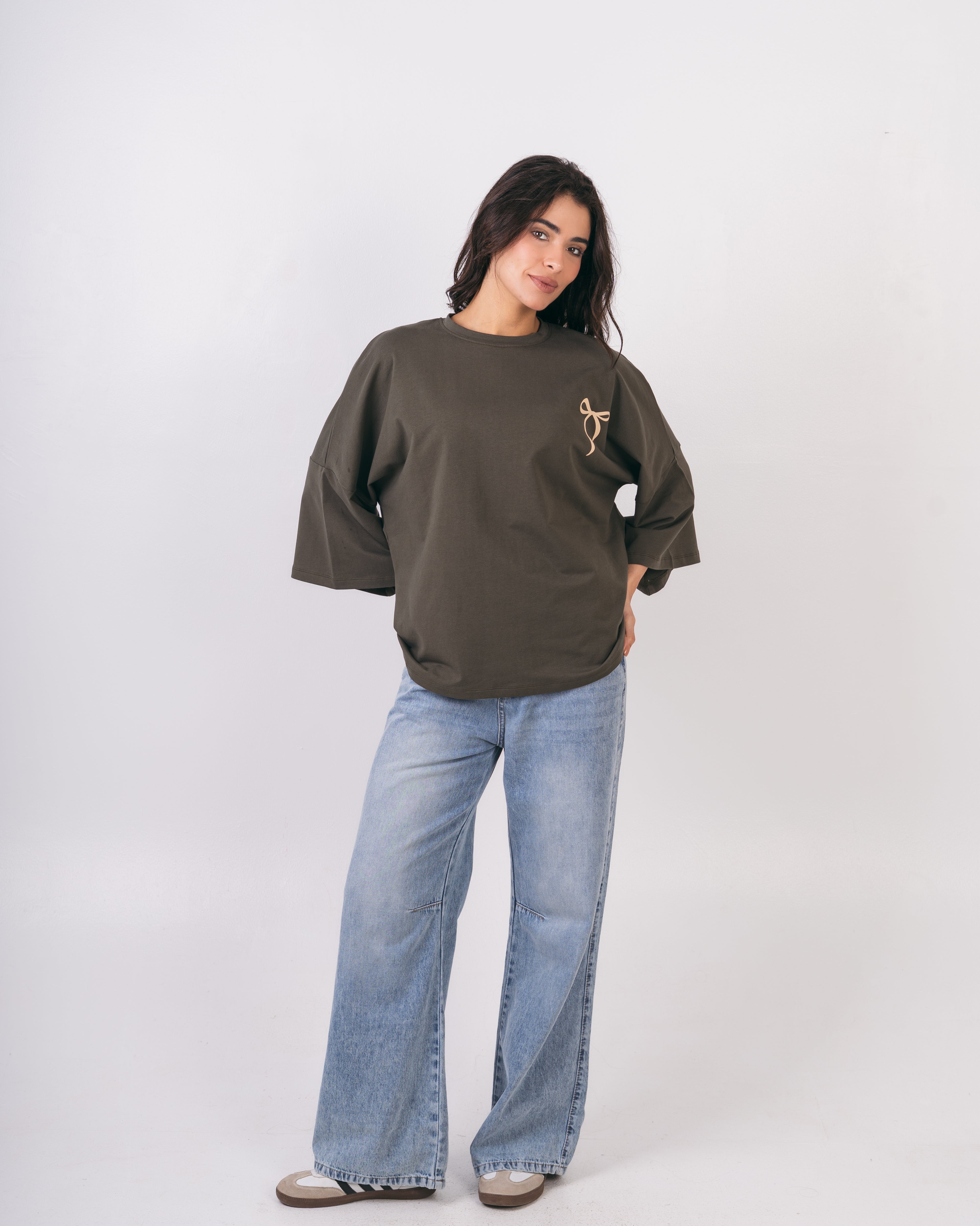 Bow Back Print T-Shirt