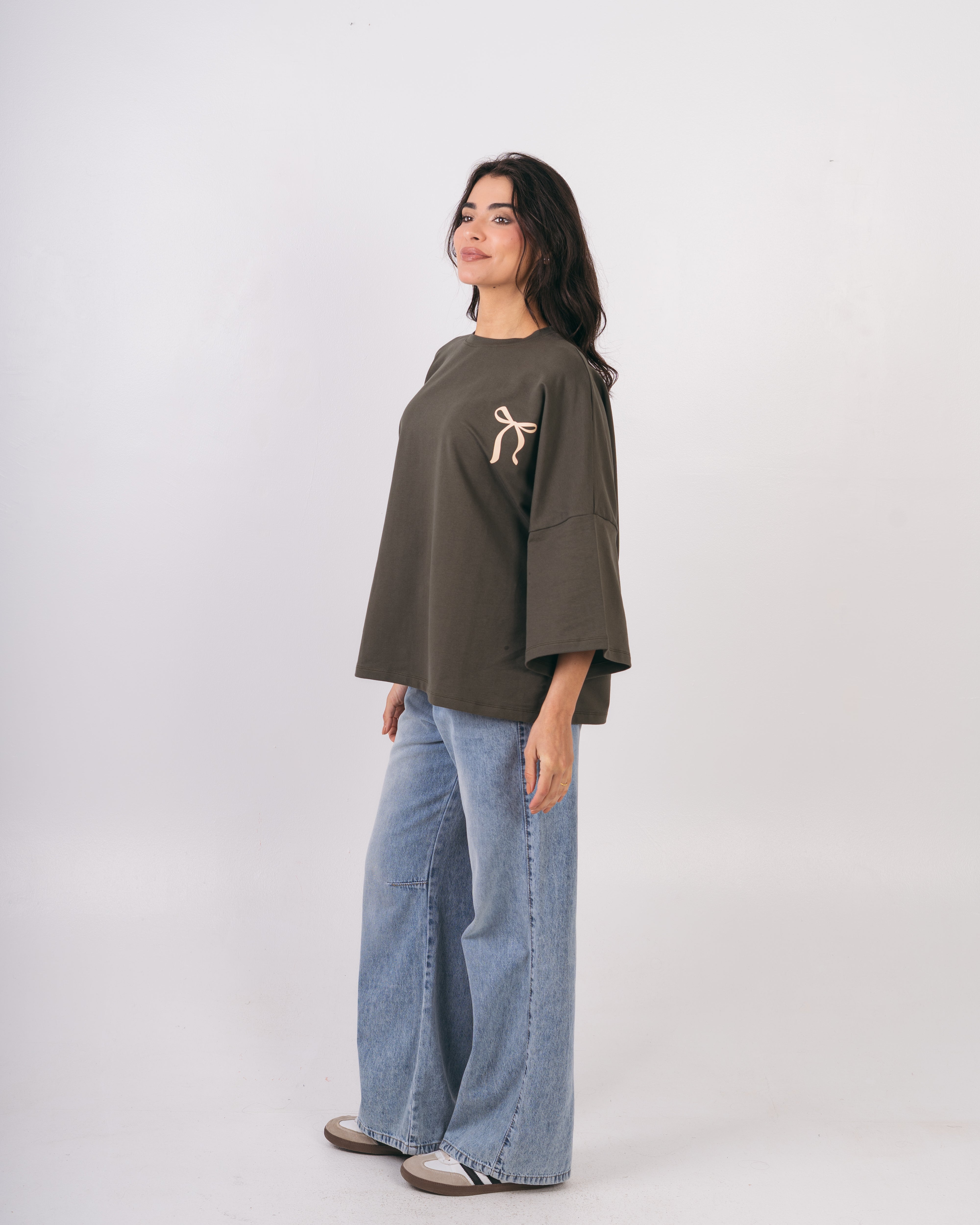 Bow Back Print T-Shirt