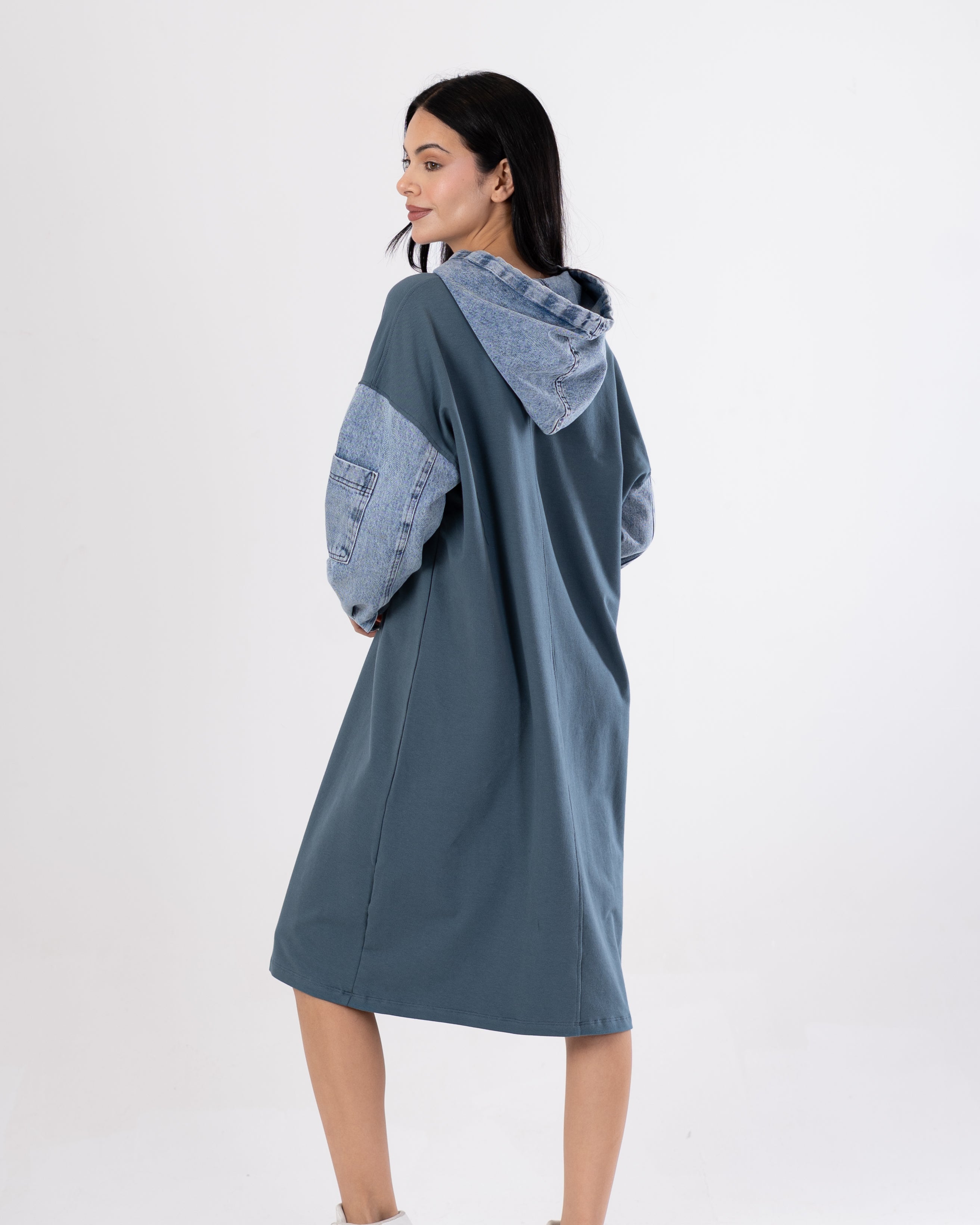 Milton Sweatshirt – Denim Sleeves