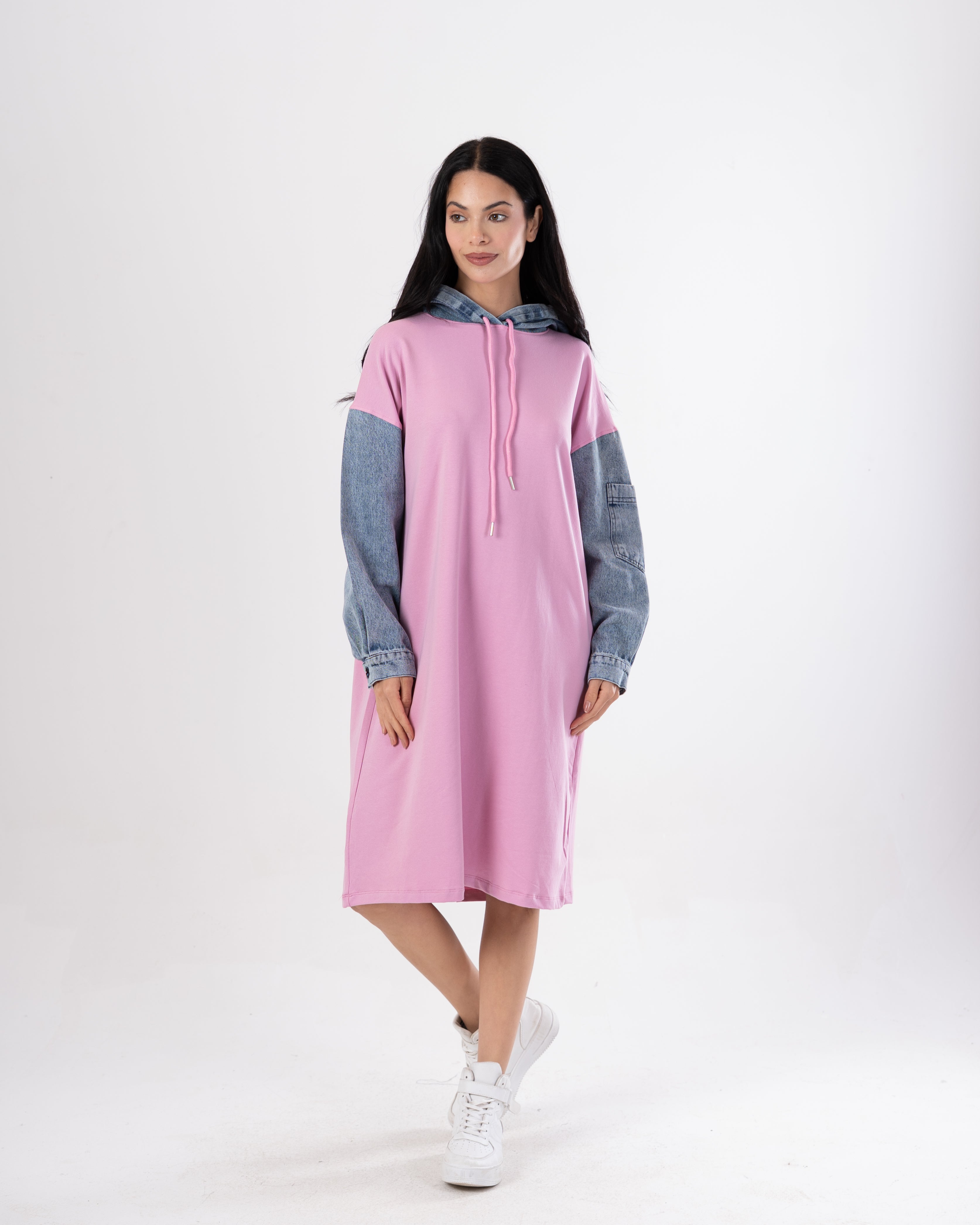 Milton Sweatshirt – Denim Sleeves