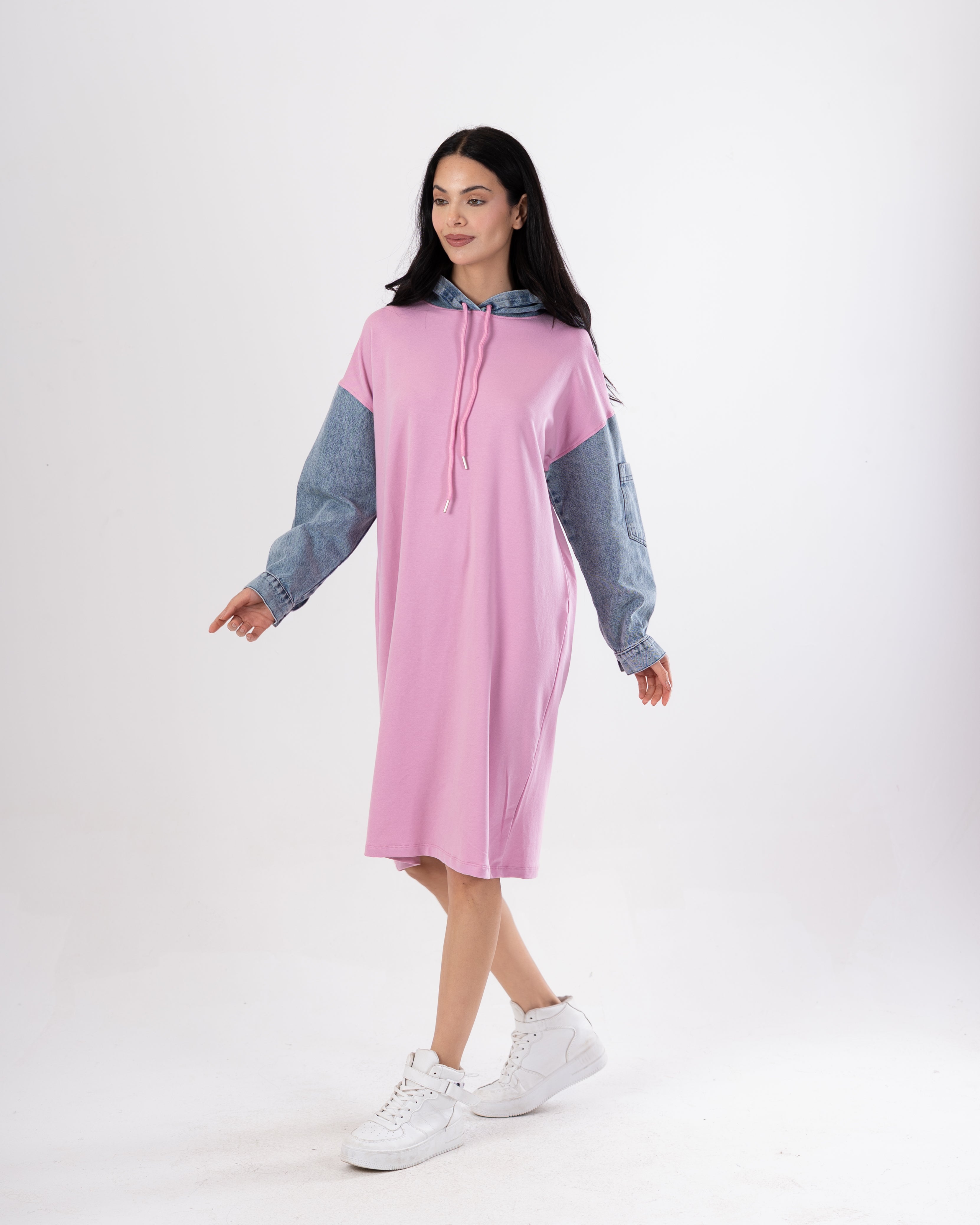 Milton Sweatshirt – Denim Sleeves