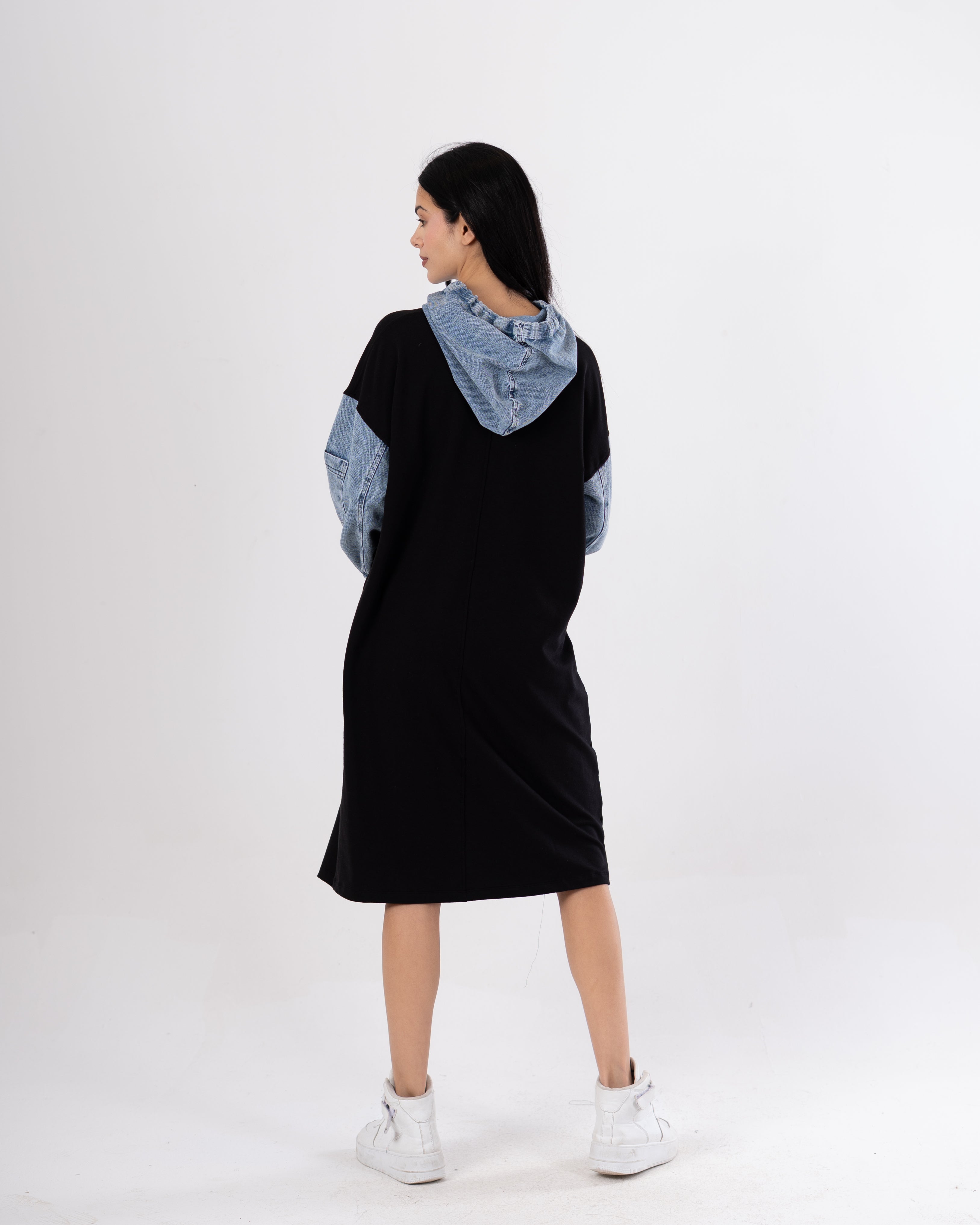 Milton Sweatshirt – Denim Sleeves