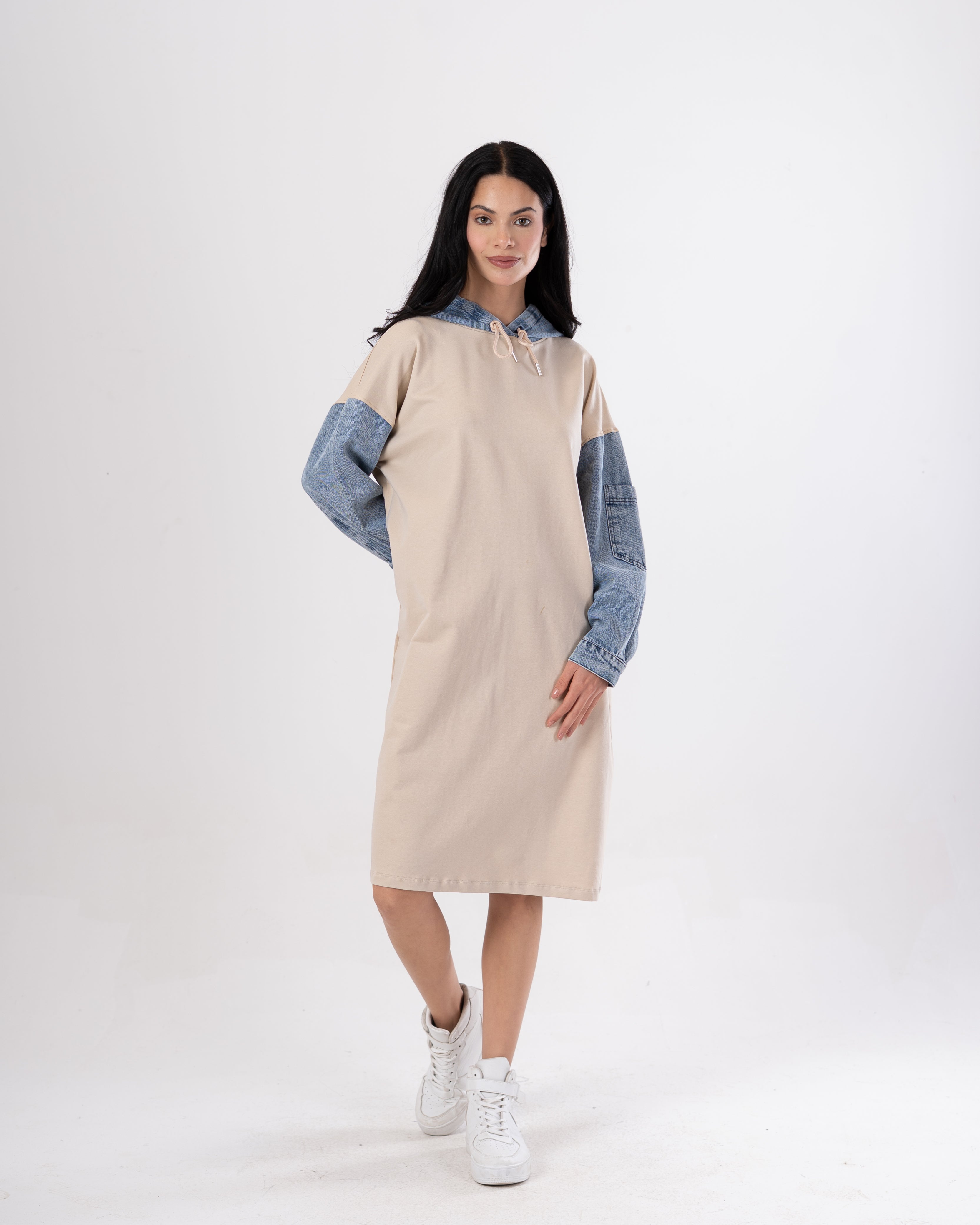 Milton Sweatshirt – Denim Sleeves