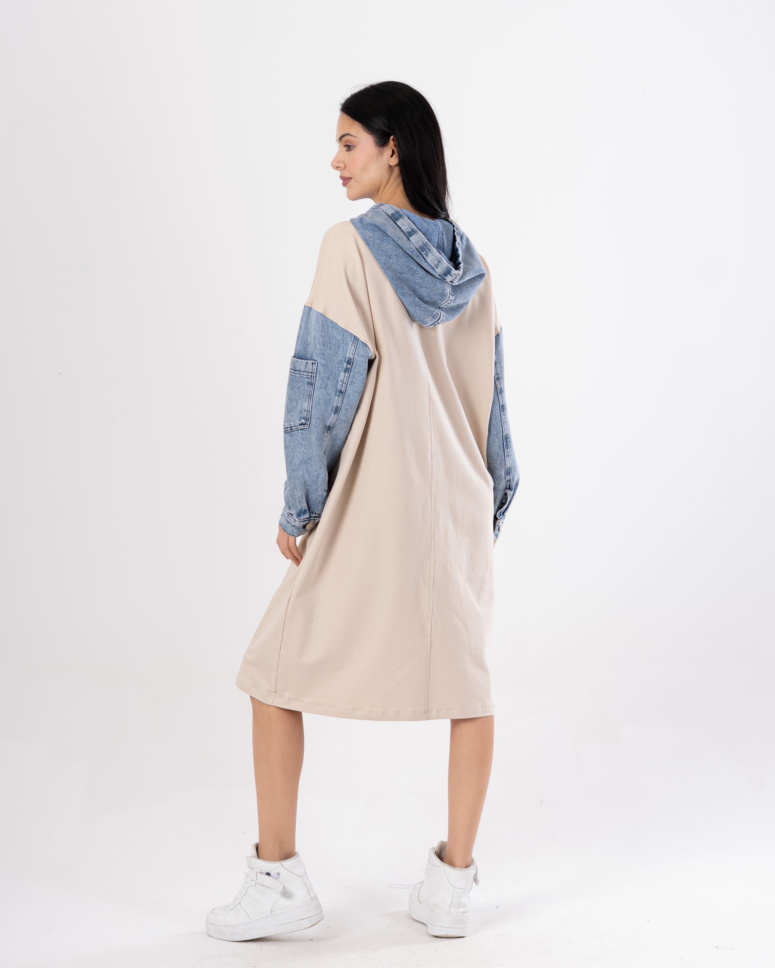 Milton Sweatshirt – Denim Sleeves