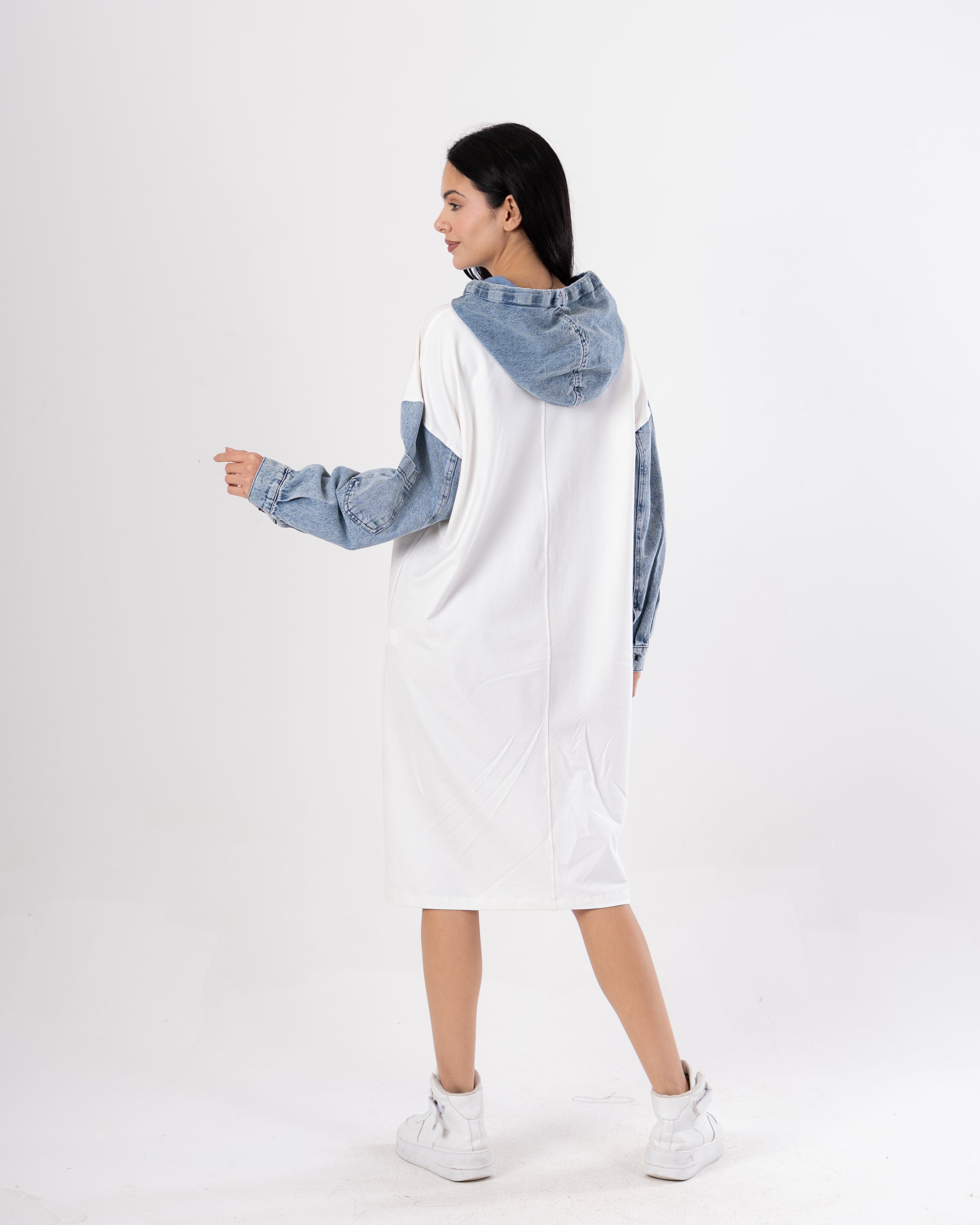 Milton Sweatshirt – Denim Sleeves