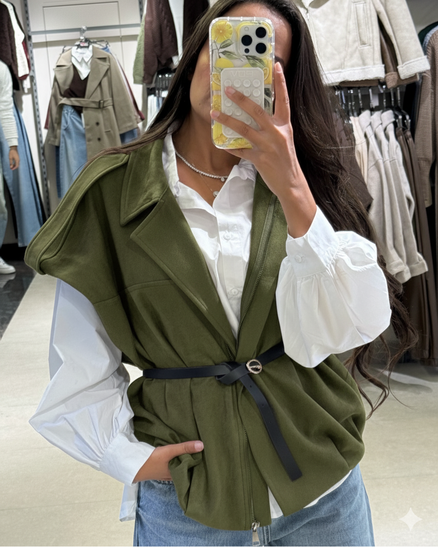 Plain Vest – Zipper (Basic, Colors)