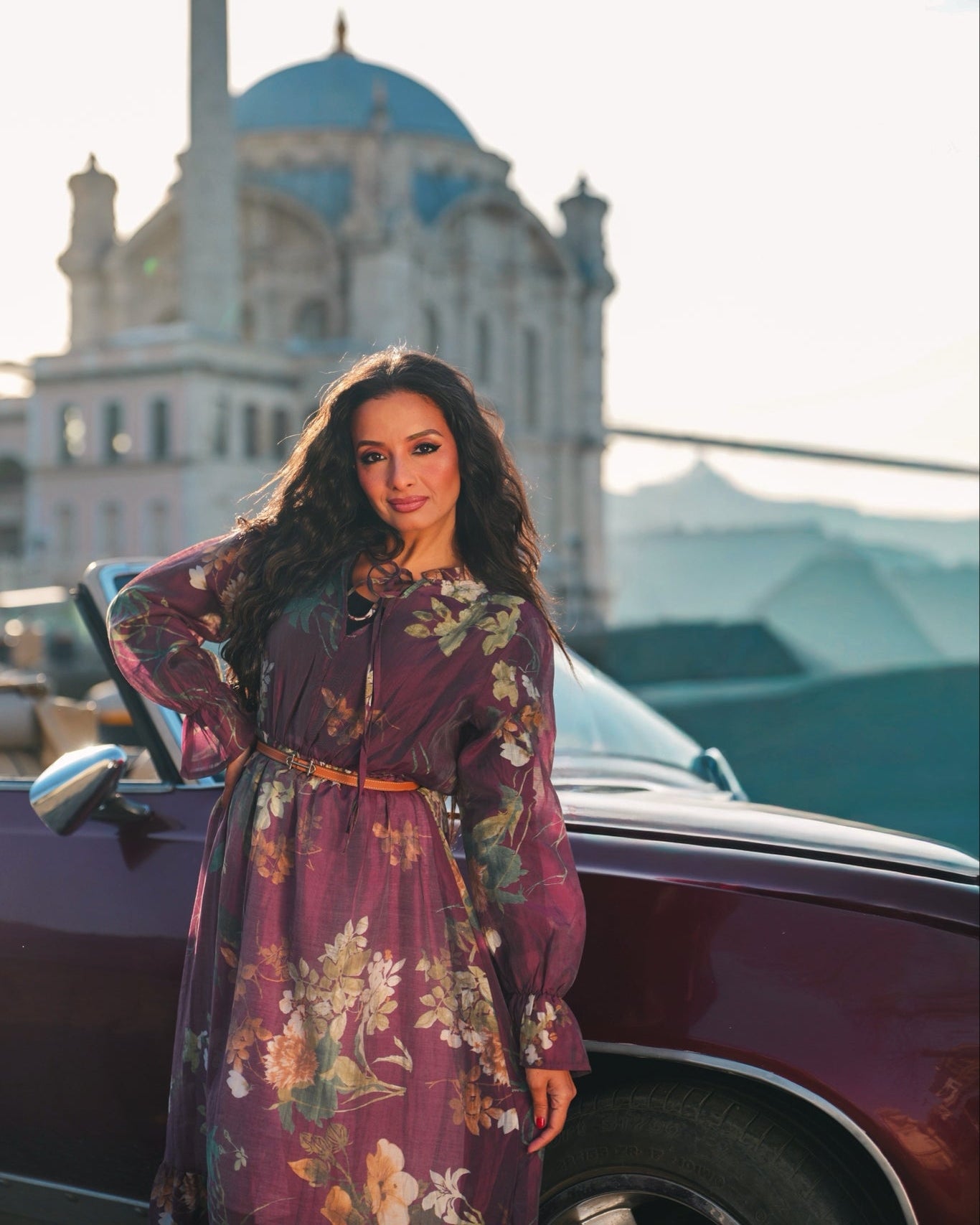 All Over Floral Dress - With Elastic Waist