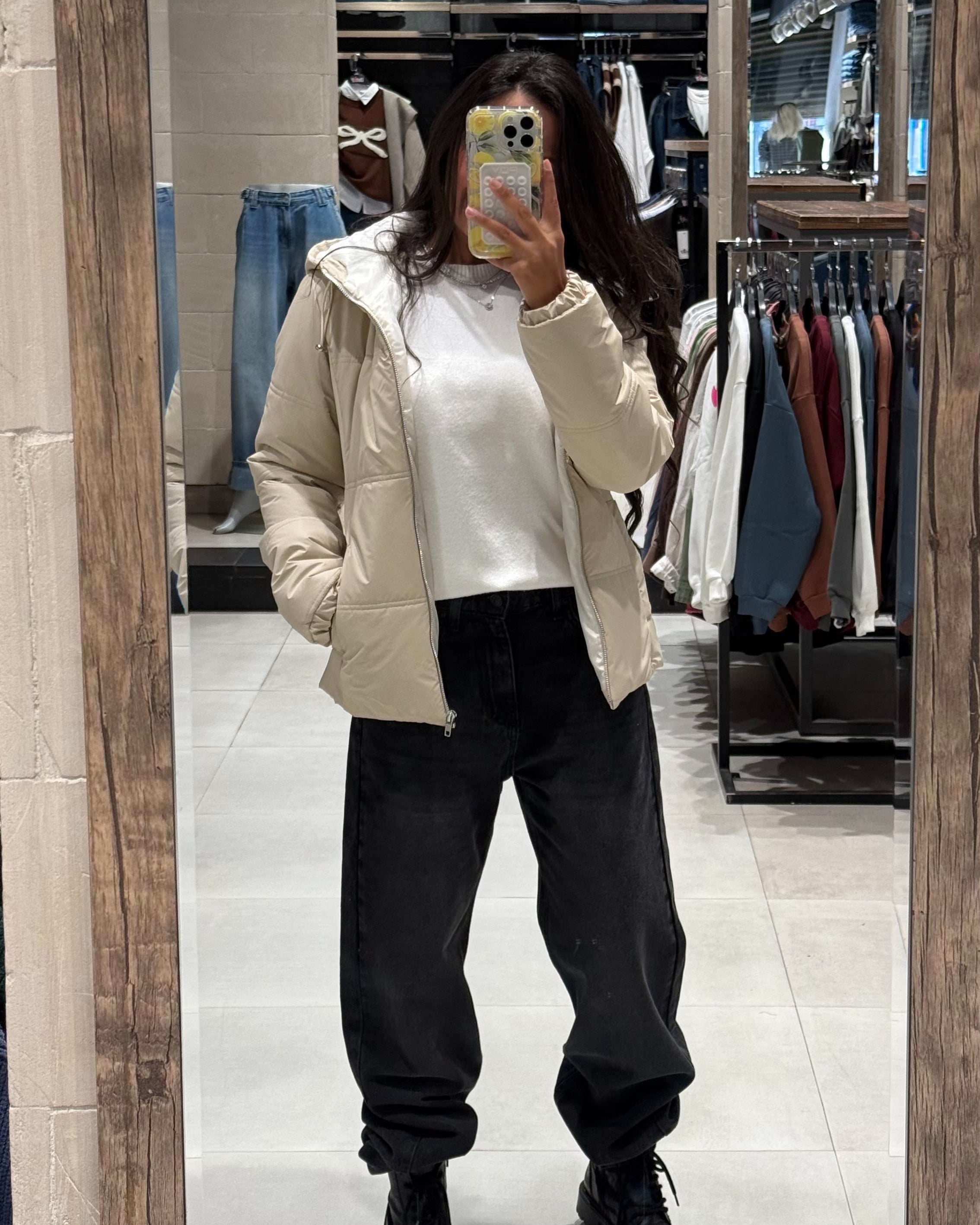 Leather Jacket – Quilted (Hooded)