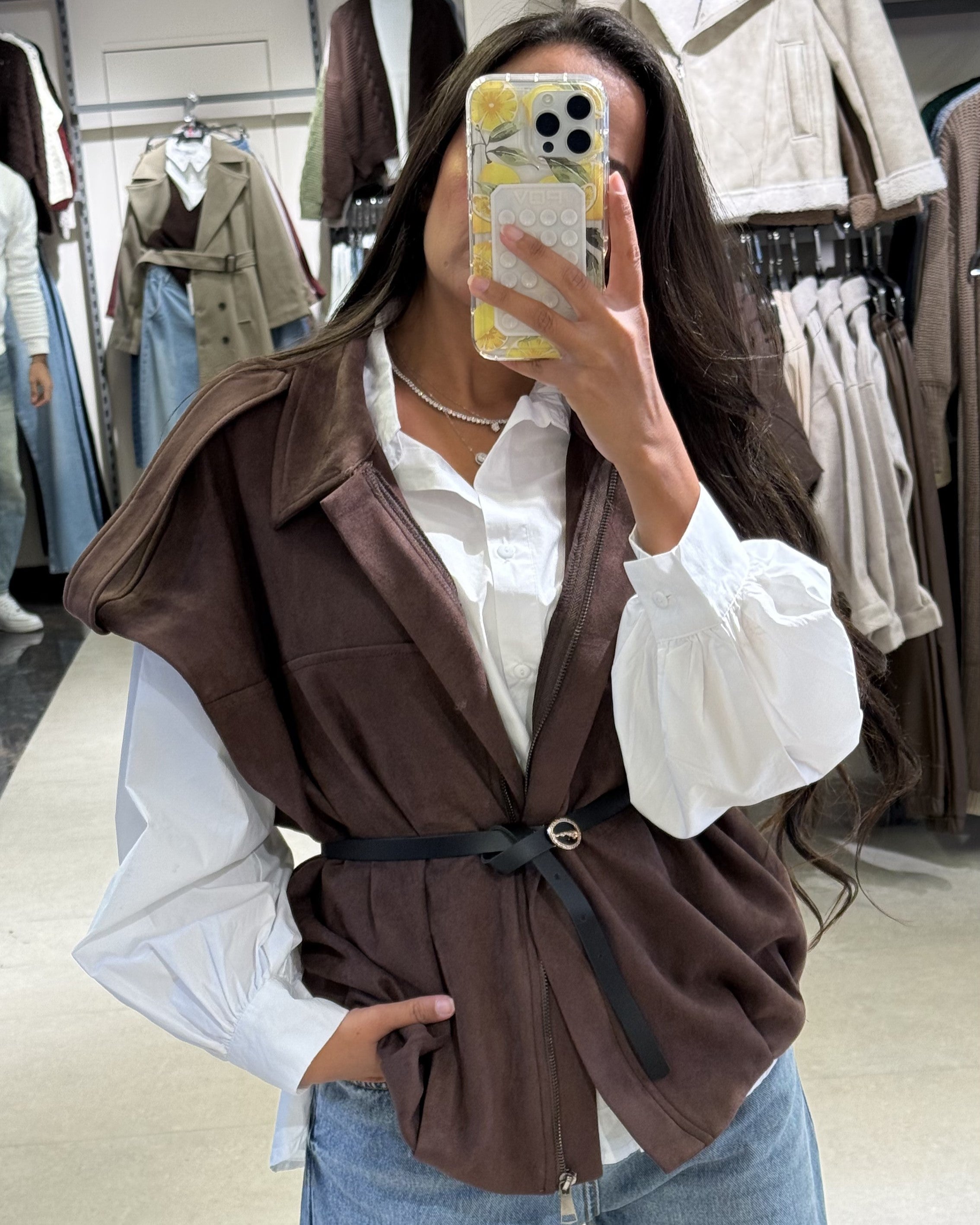 Plain Shirt (Wide Sleeves) – Long Back