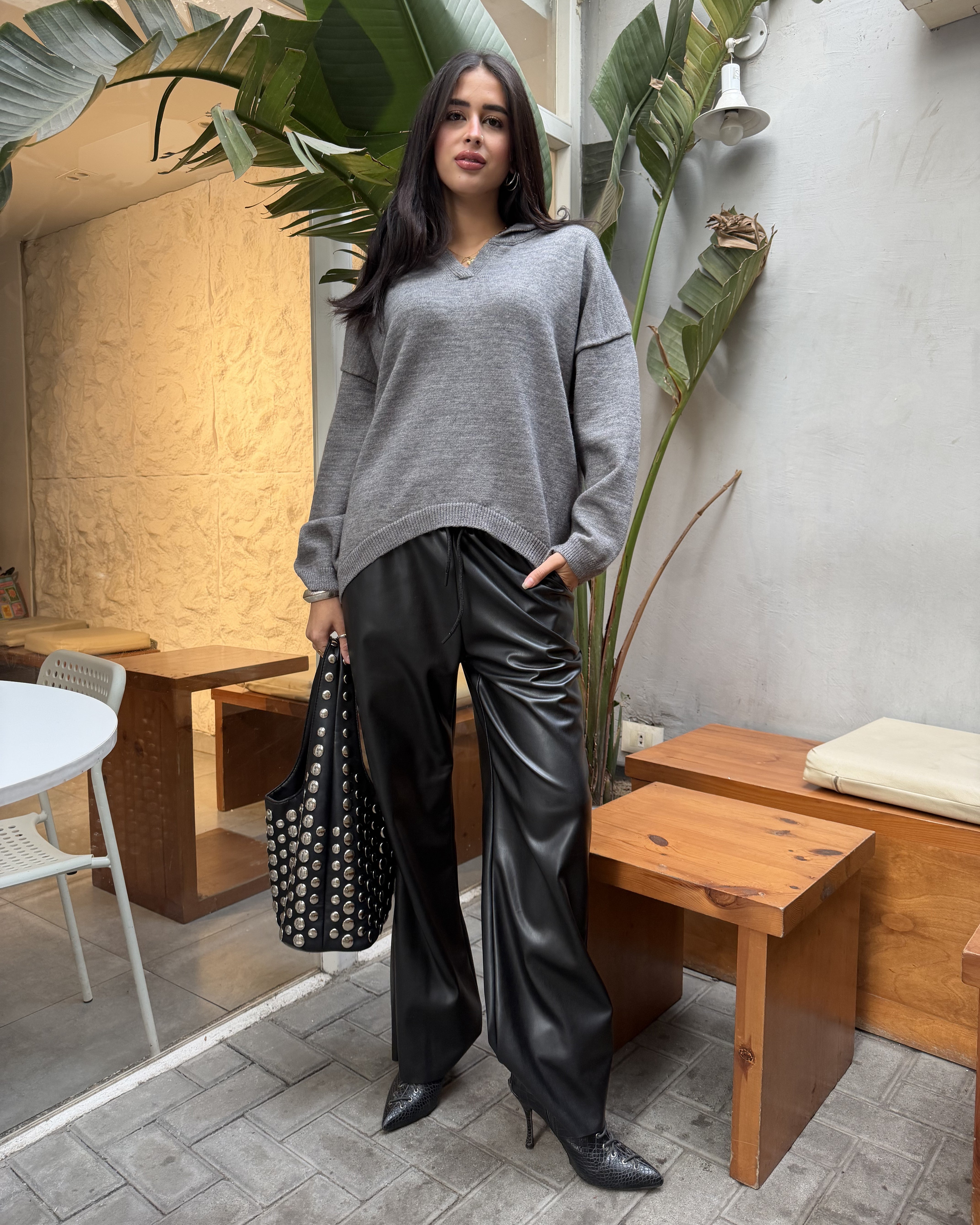 Oversized Pullover – V-Neck (Colors)