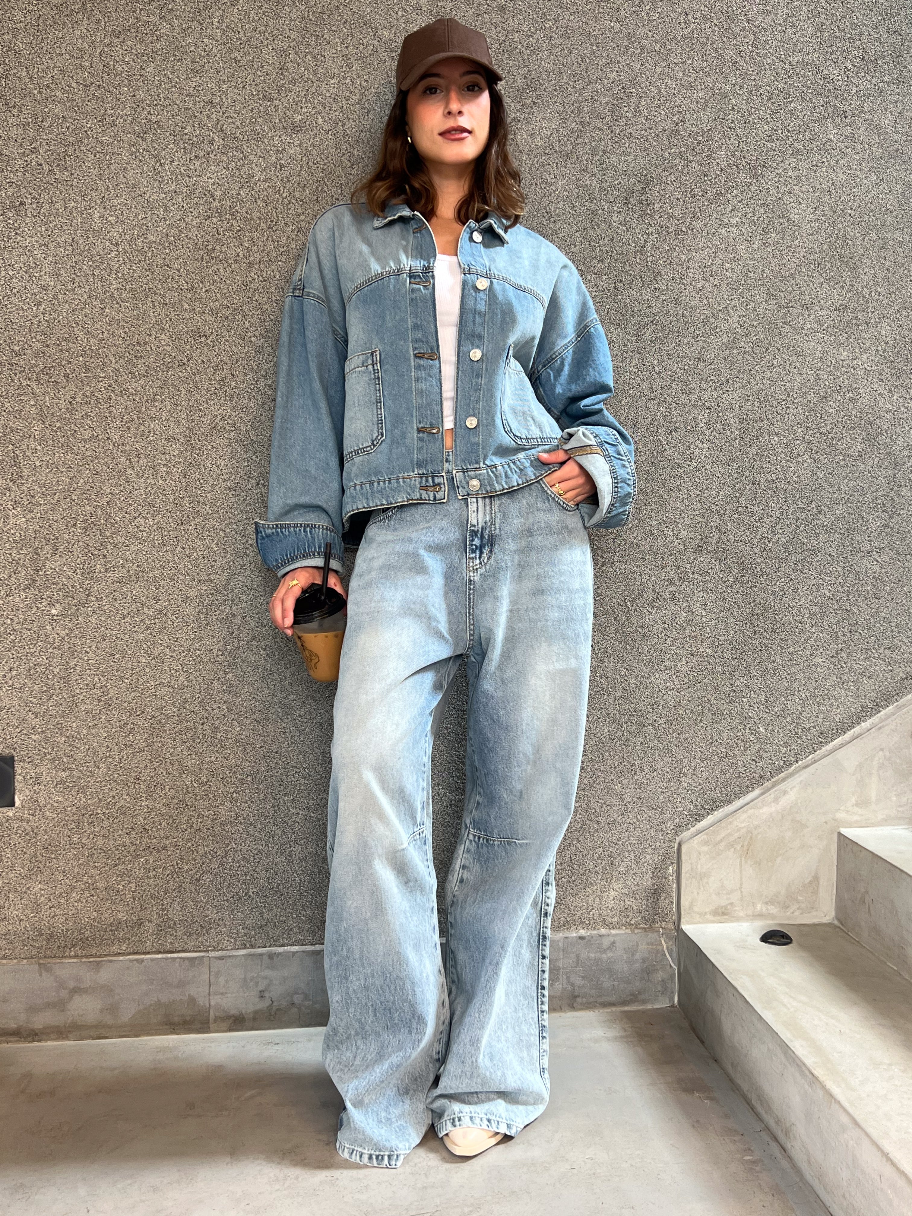 Wide-Leg Denim - Trouser