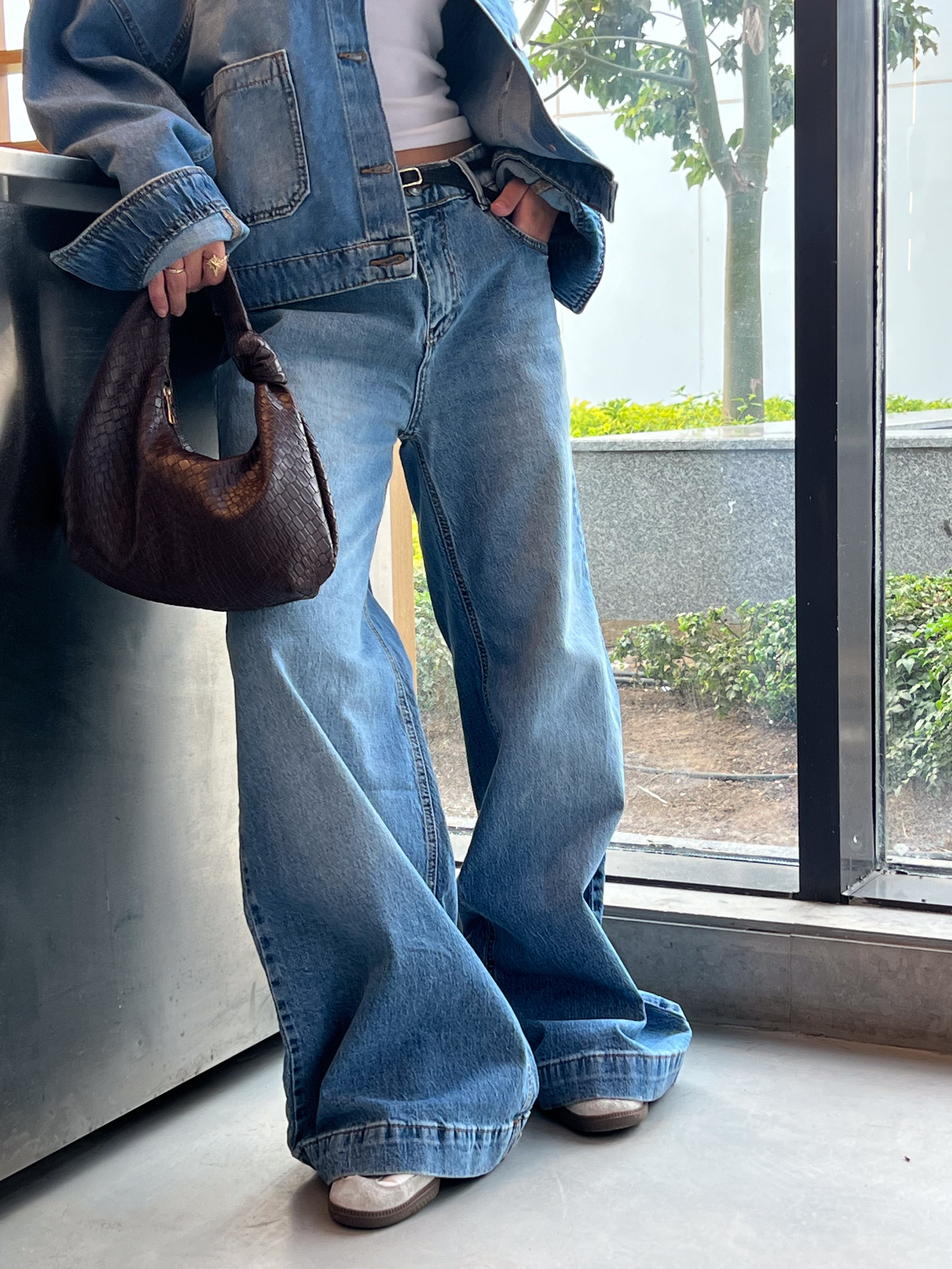 Jeans Trouser – Wide-Leg (Cuffed Hem)