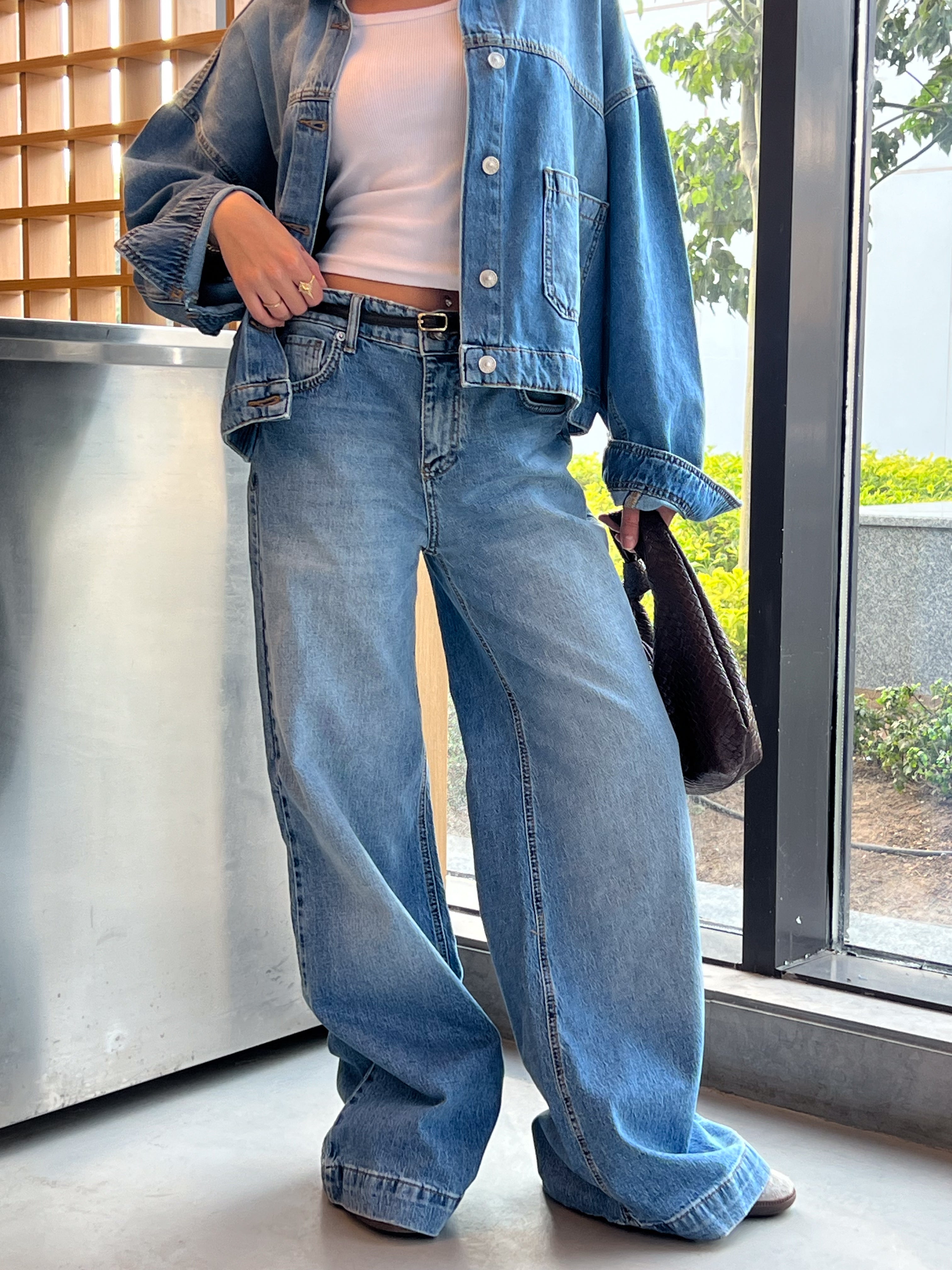 Jeans Trouser – Wide-Leg (Cuffed Hem)