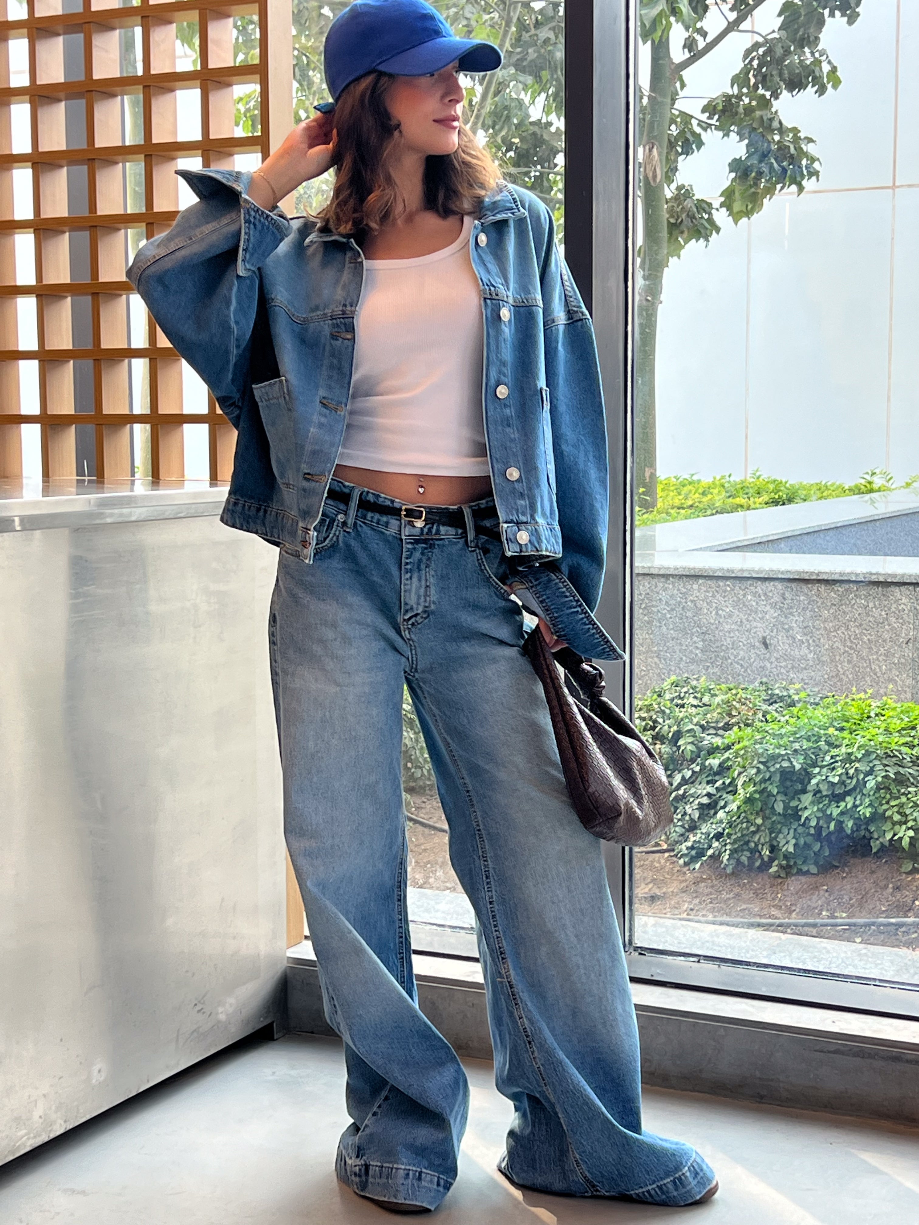 Jeans Trouser – Wide-Leg (Cuffed Hem)