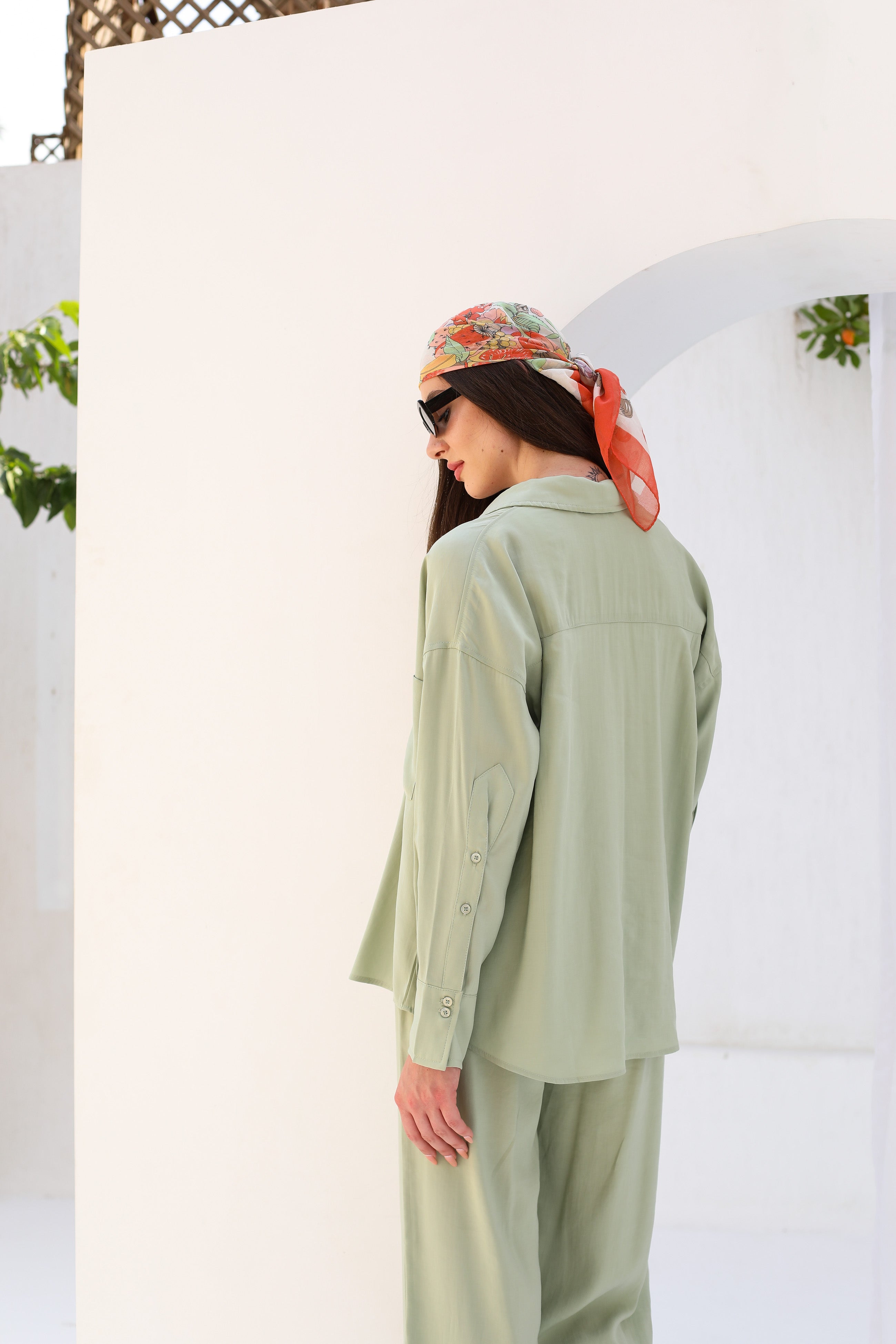 shirt - Plain wide