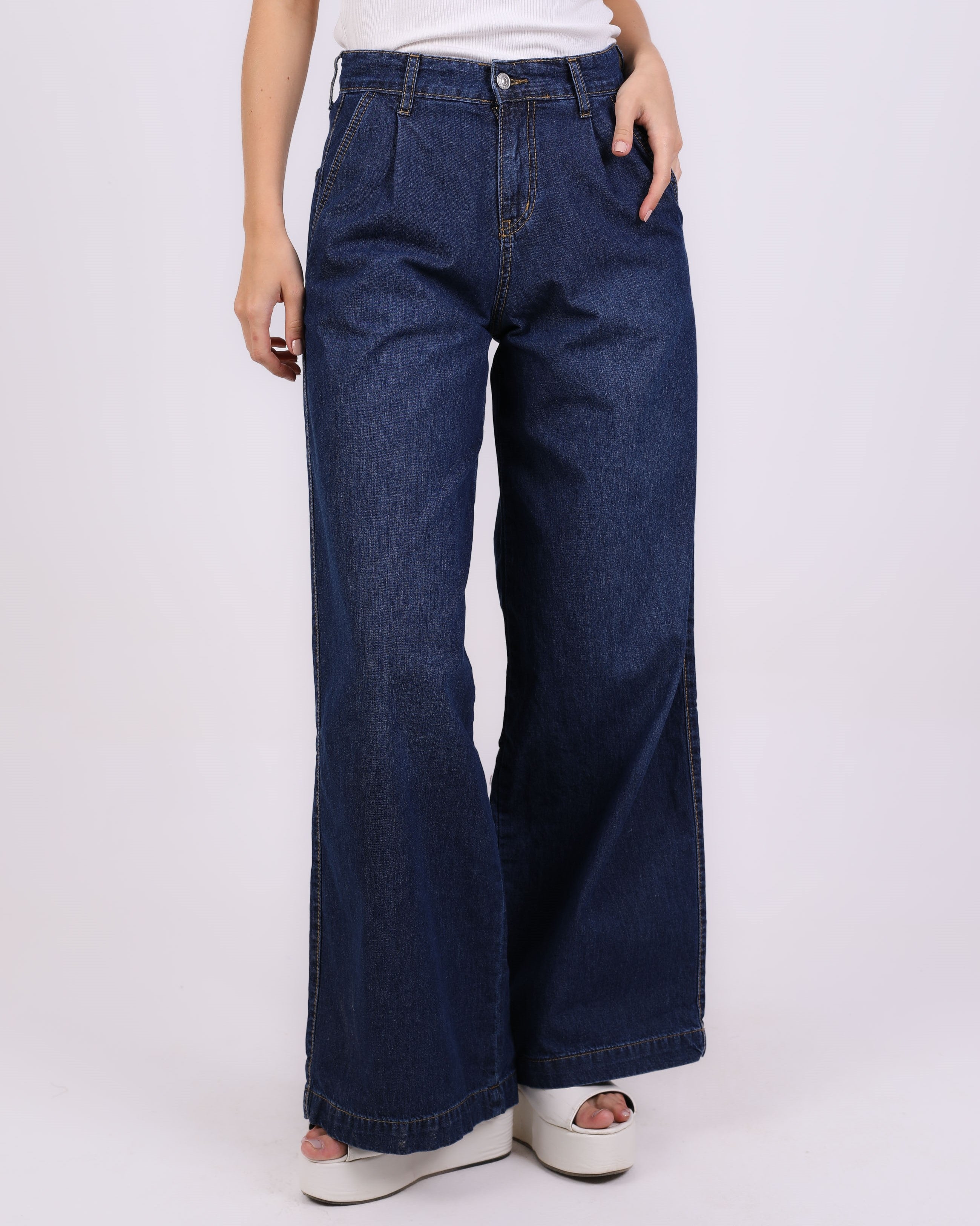 Jeans Trouser – Wide Leg Plain