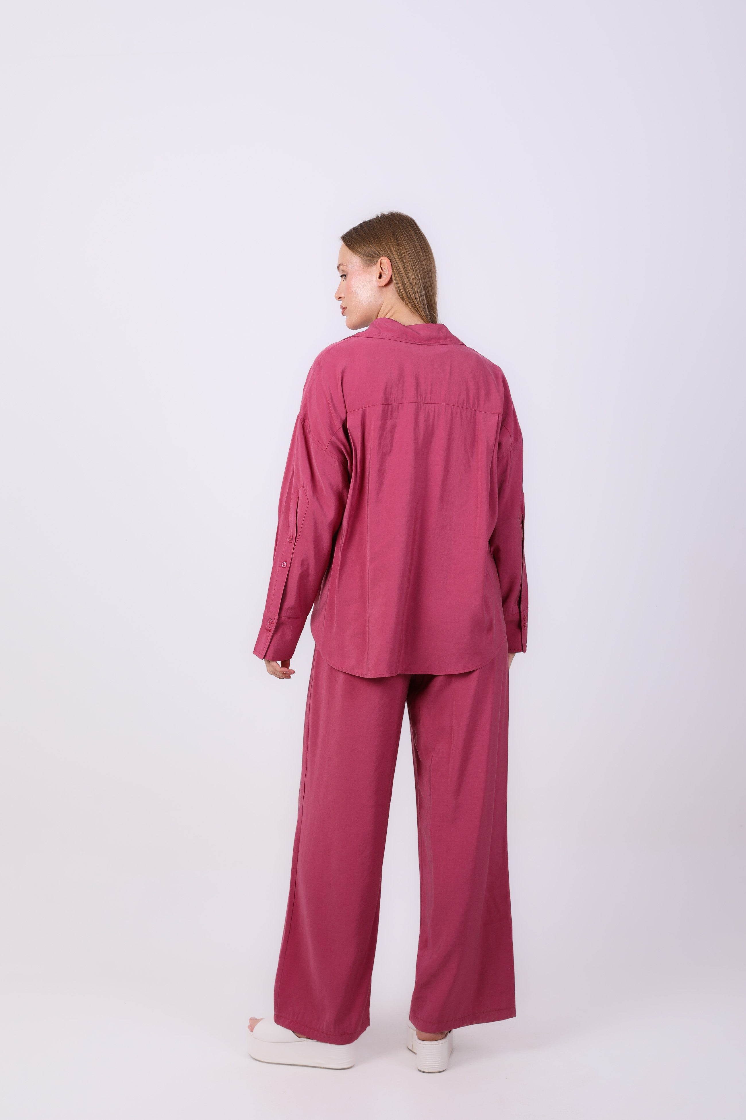 shirt - Plain wide