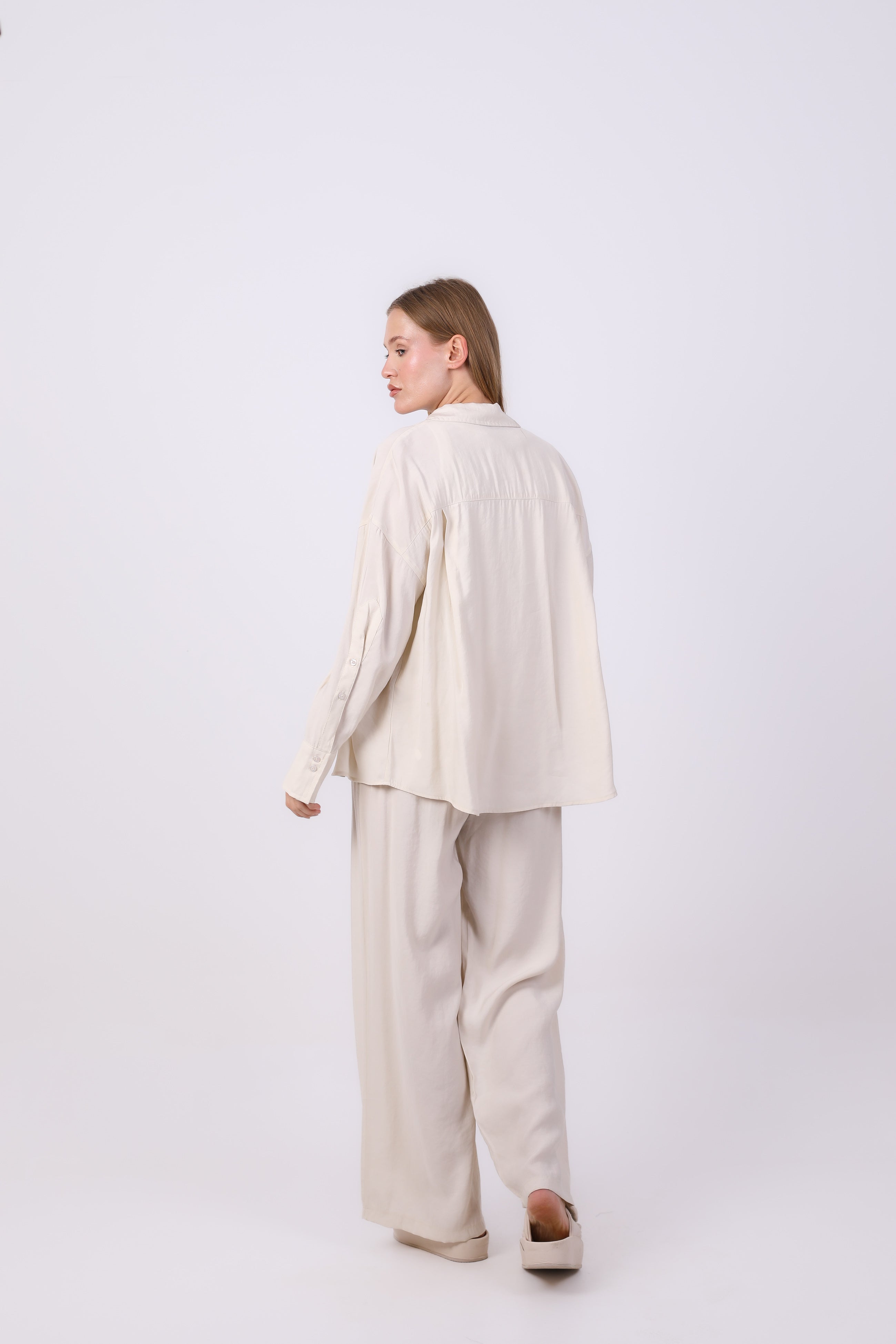 shirt - Plain wide
