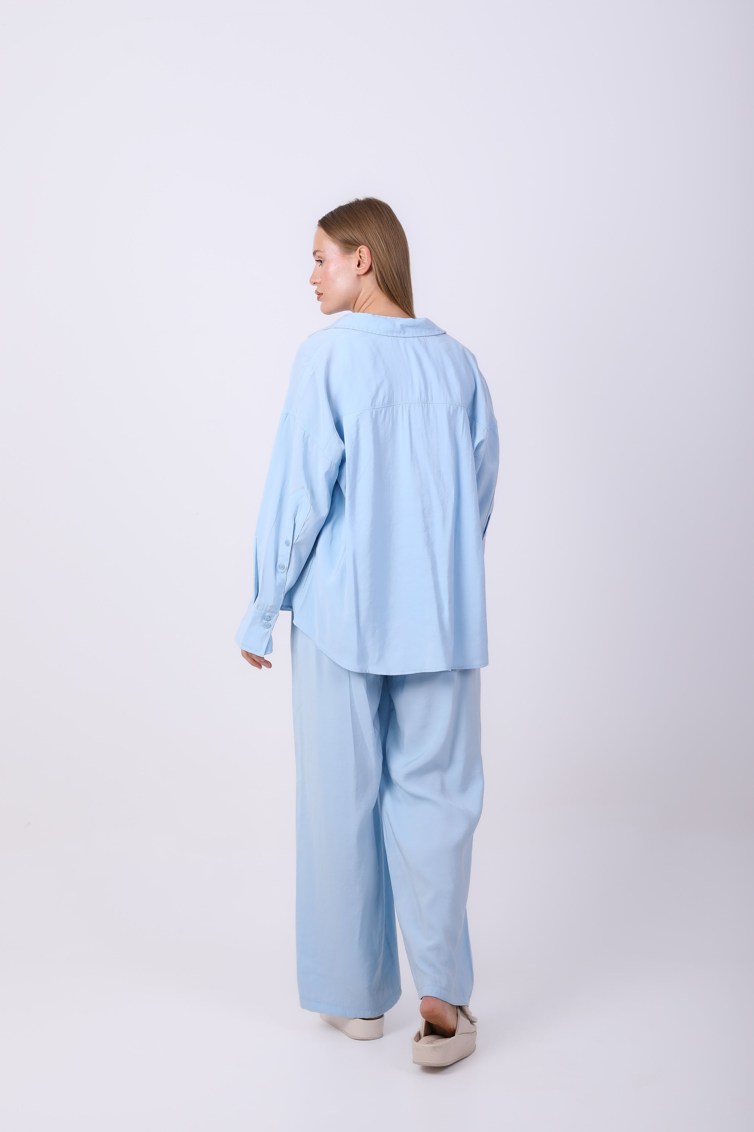 shirt - Plain wide