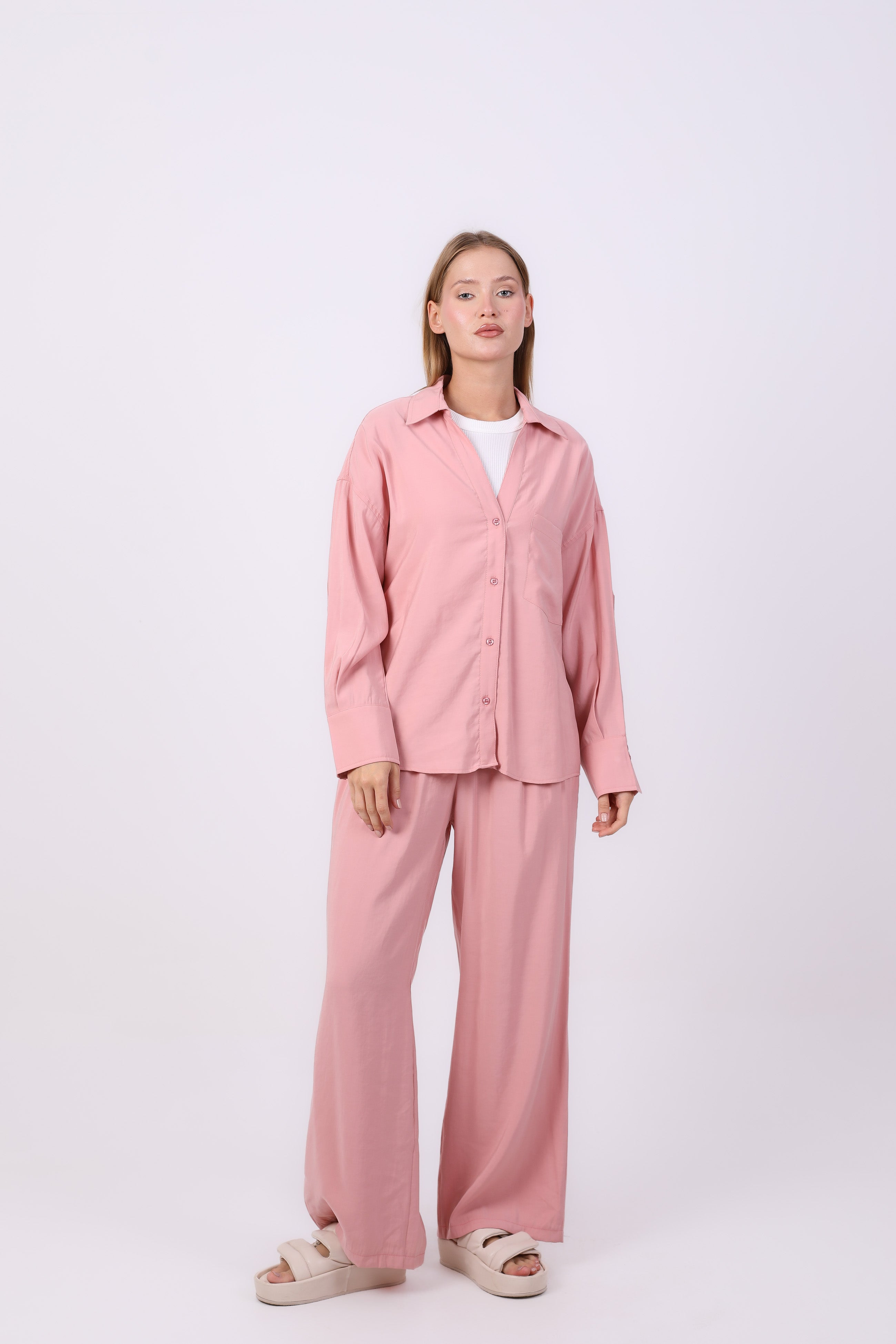 shirt - Plain wide