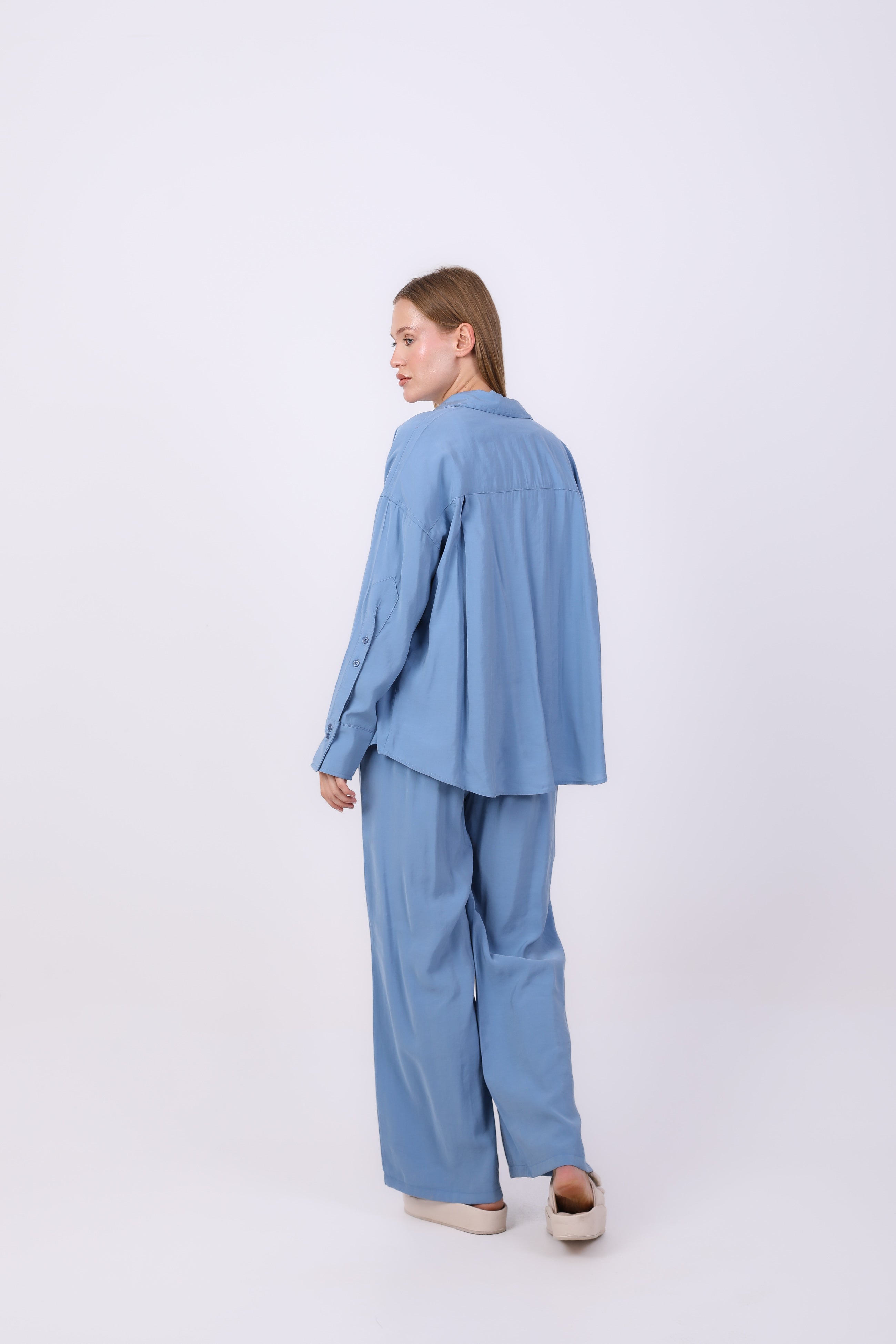 shirt - Plain wide