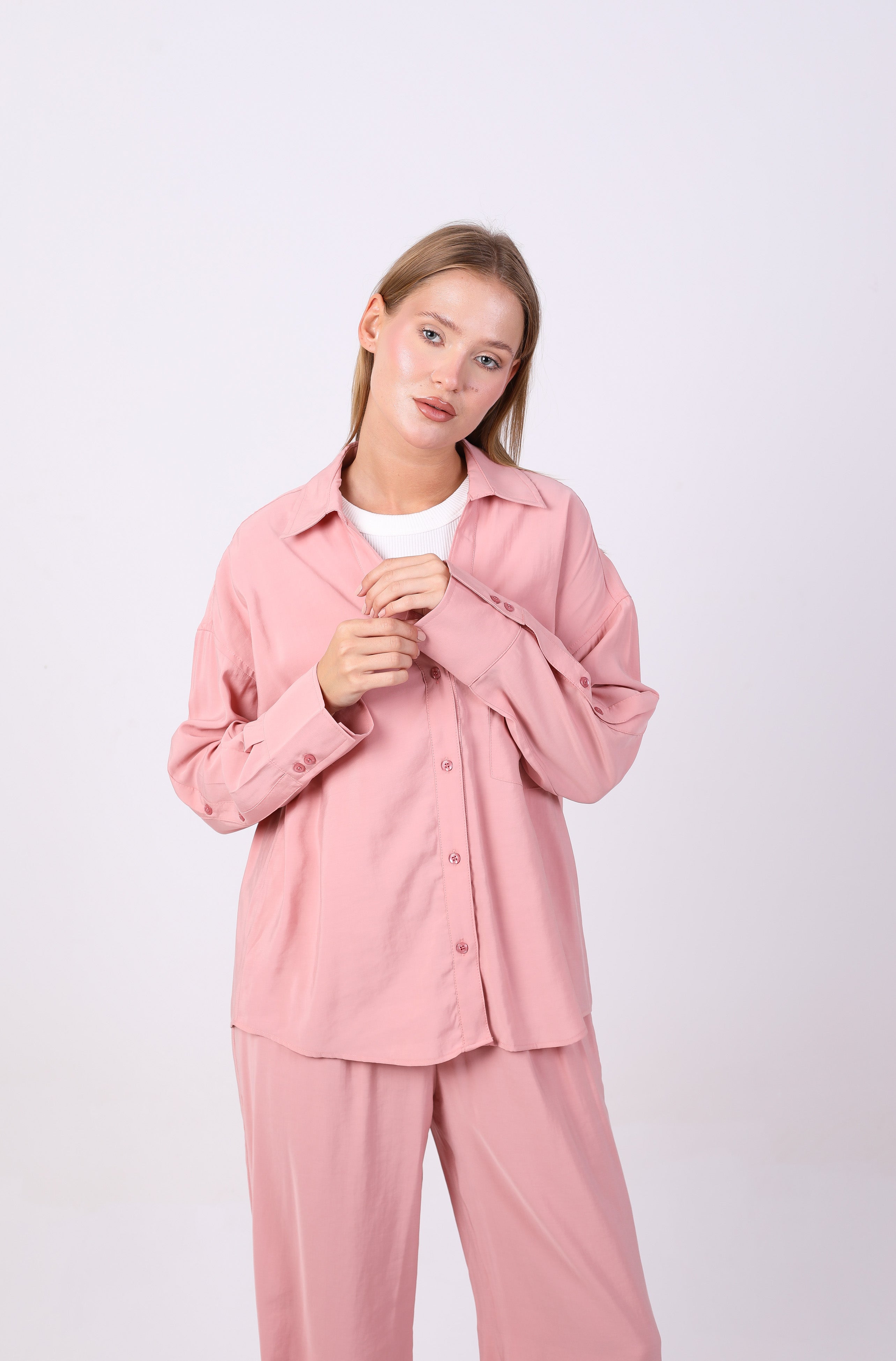 shirt - Plain wide