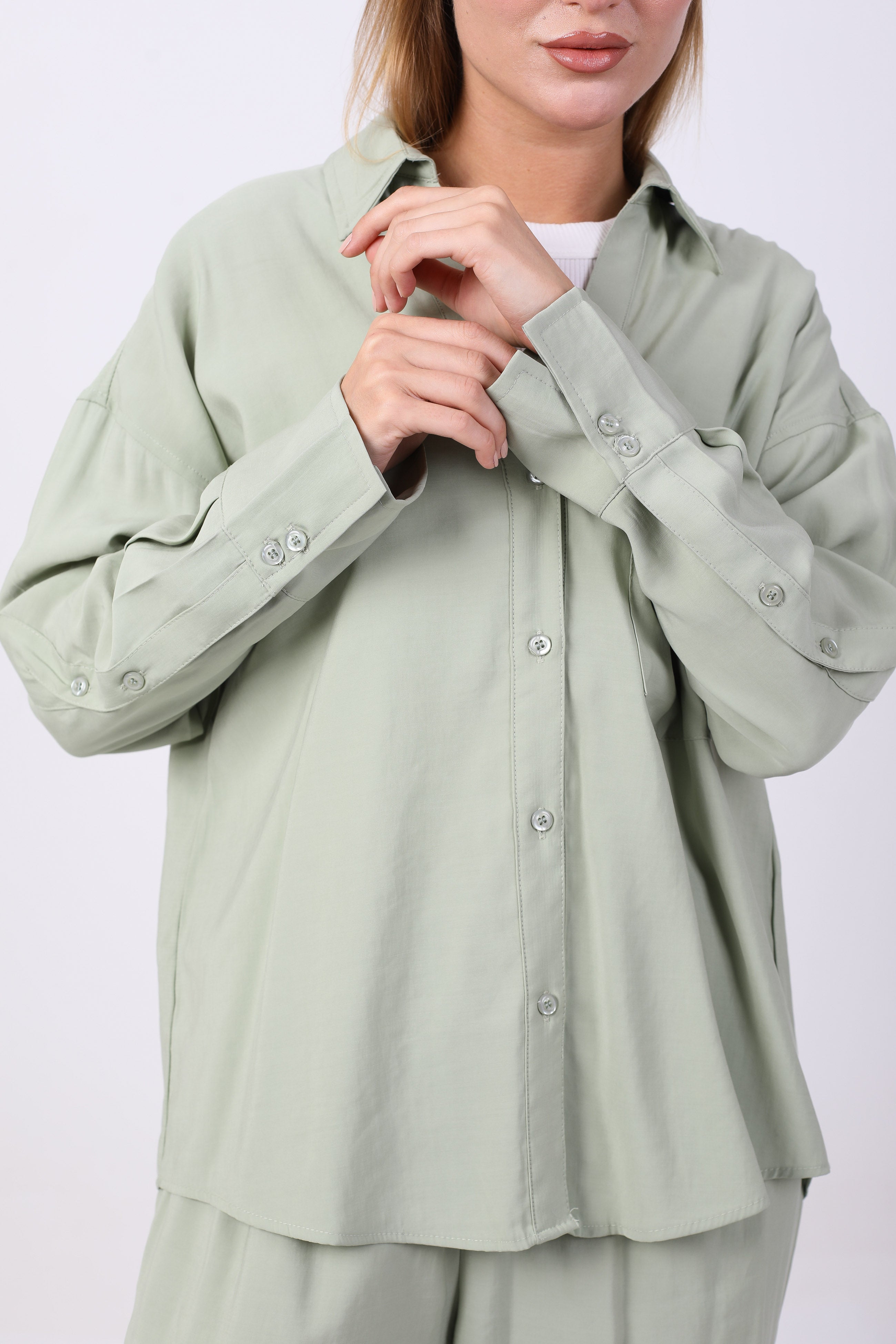 shirt - Plain wide