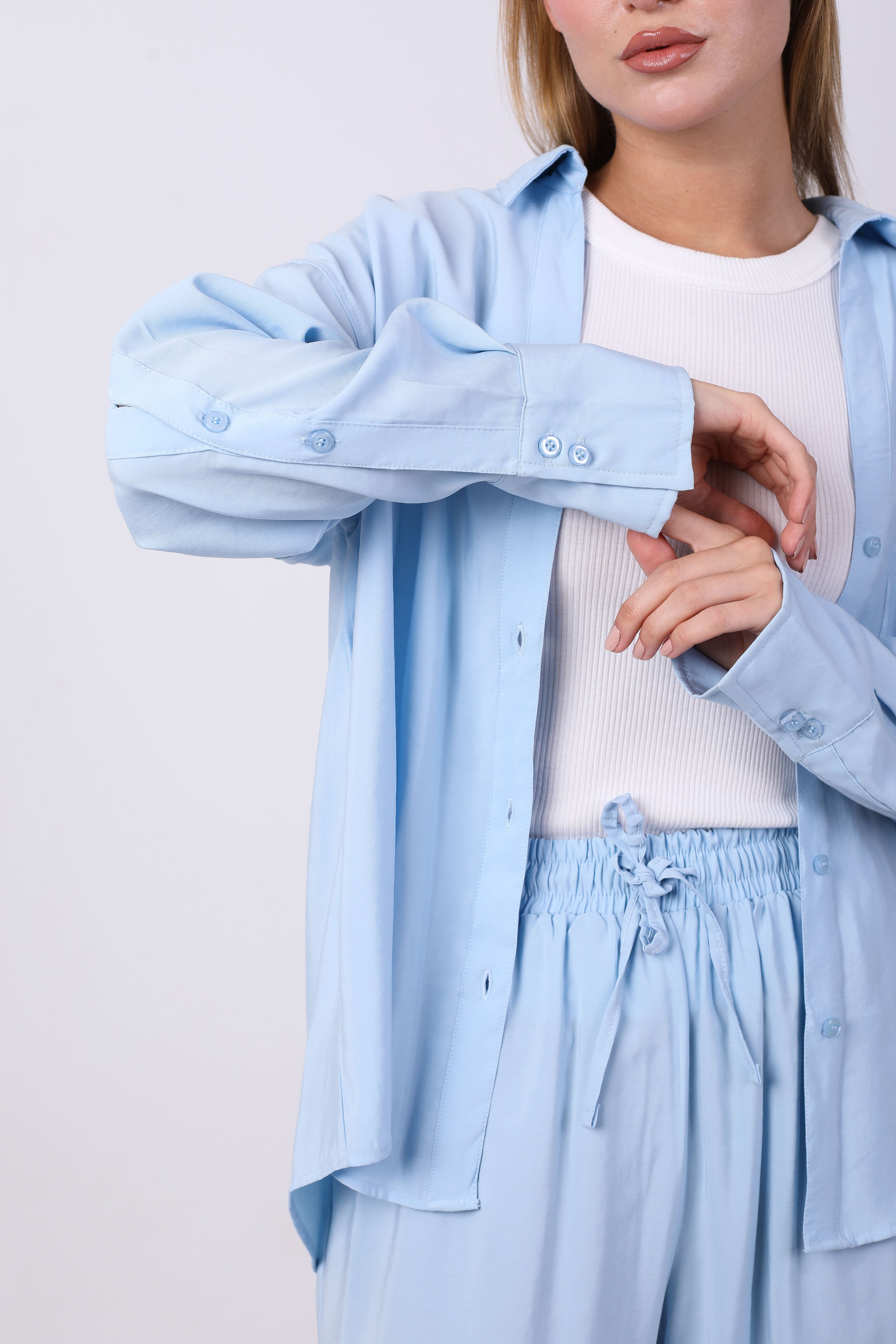 shirt - Plain wide