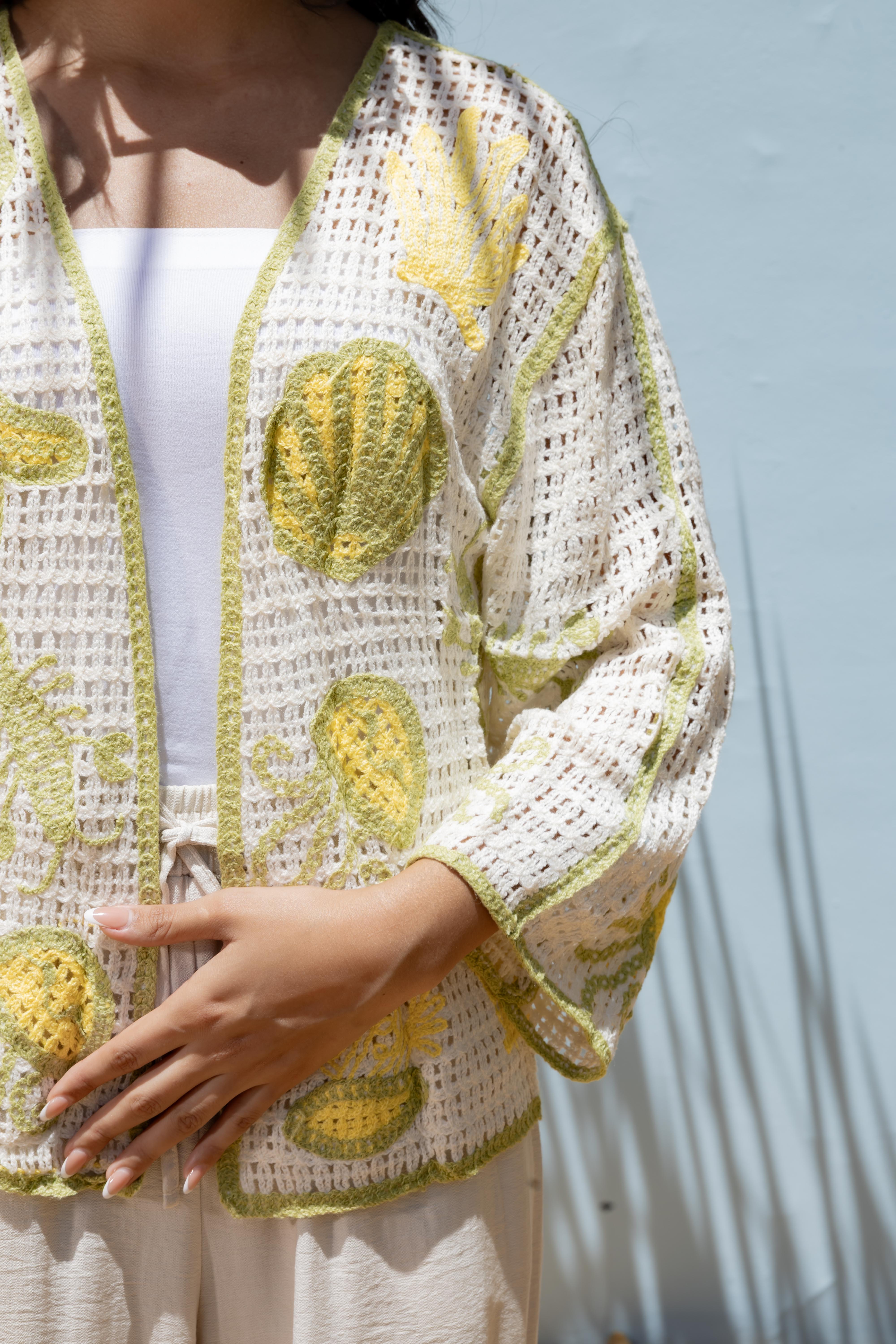 Embroidered Knitwear Cardigan