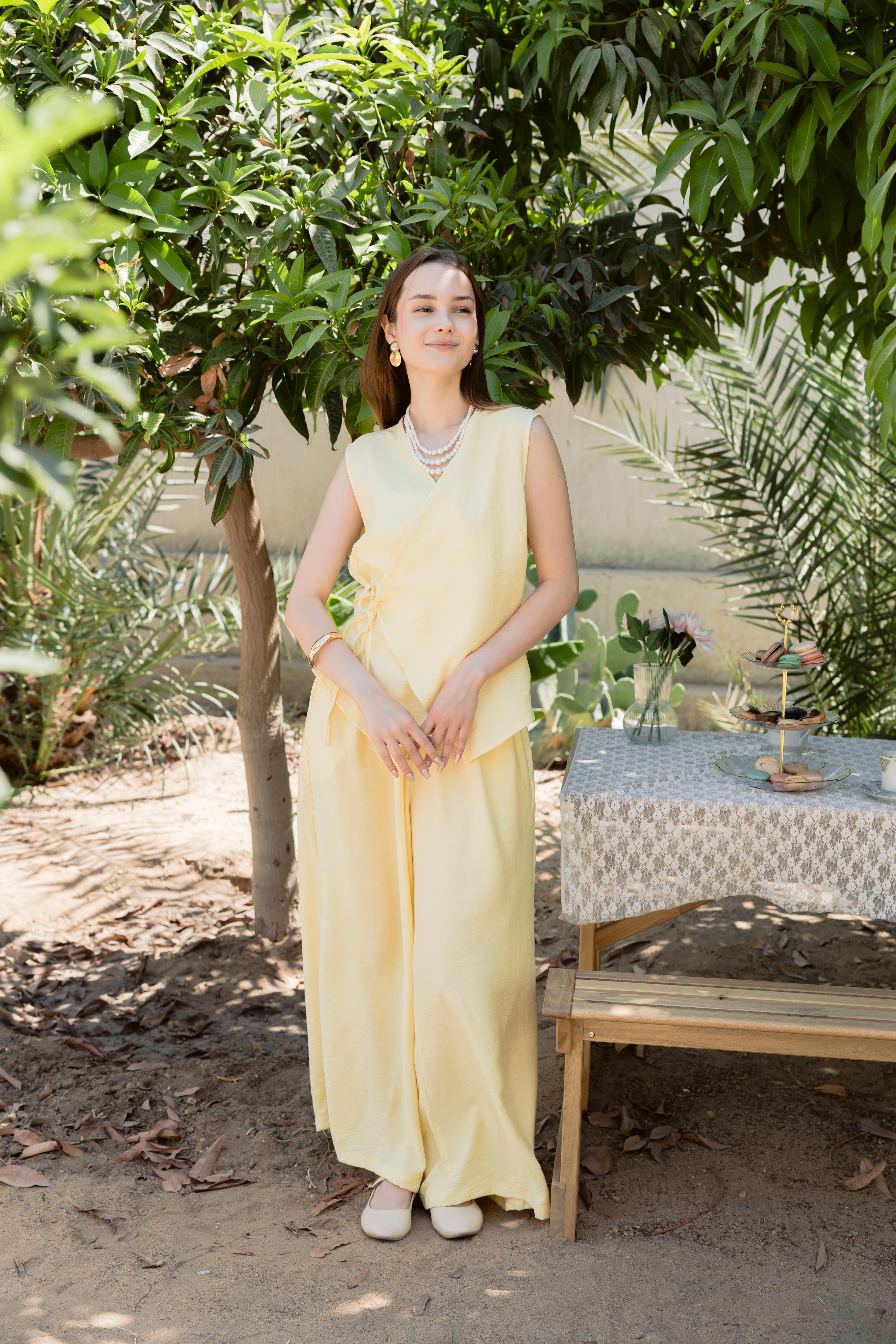 Linen jumpsuit cut