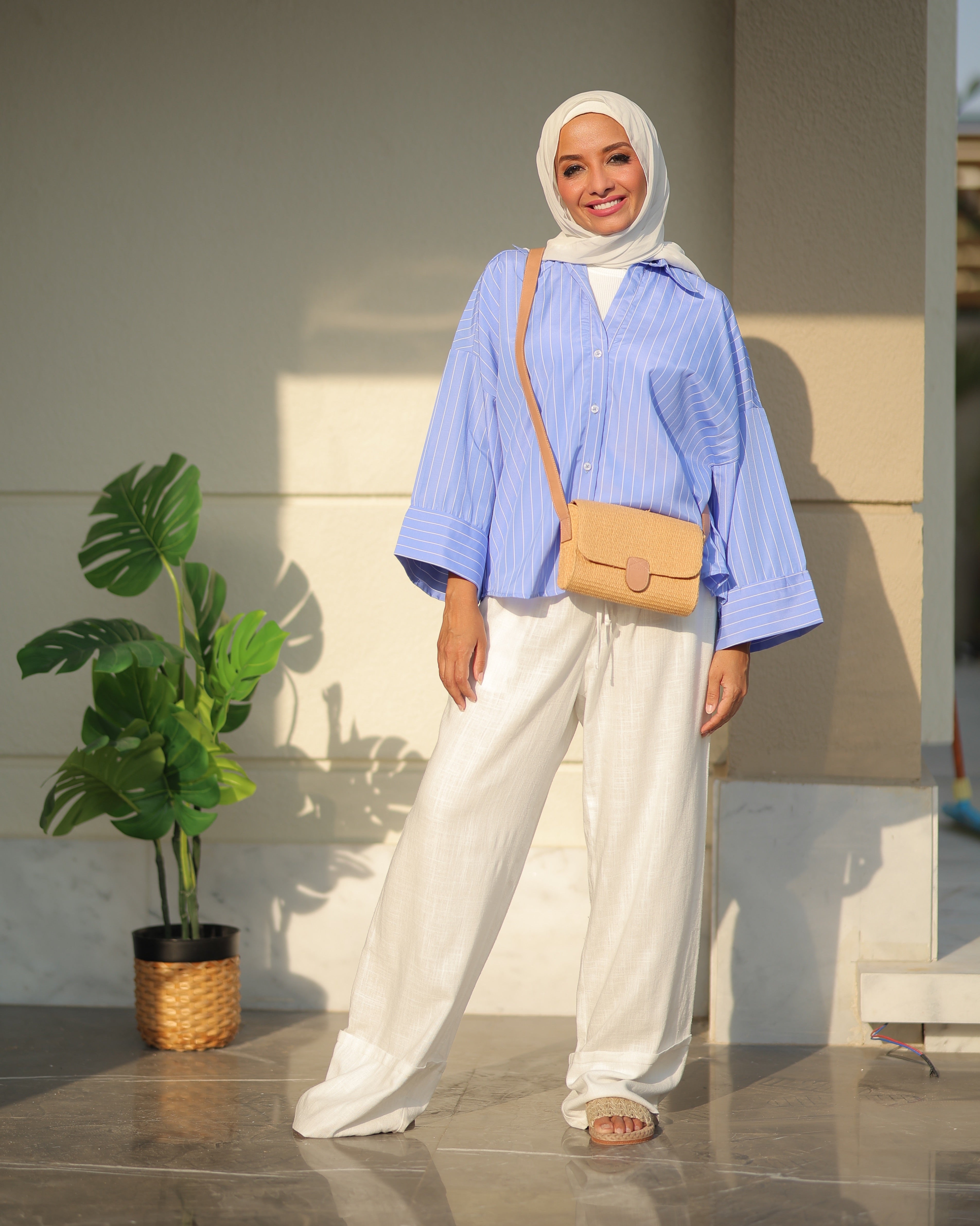 Oversized Shirt With Rolled Sleeves