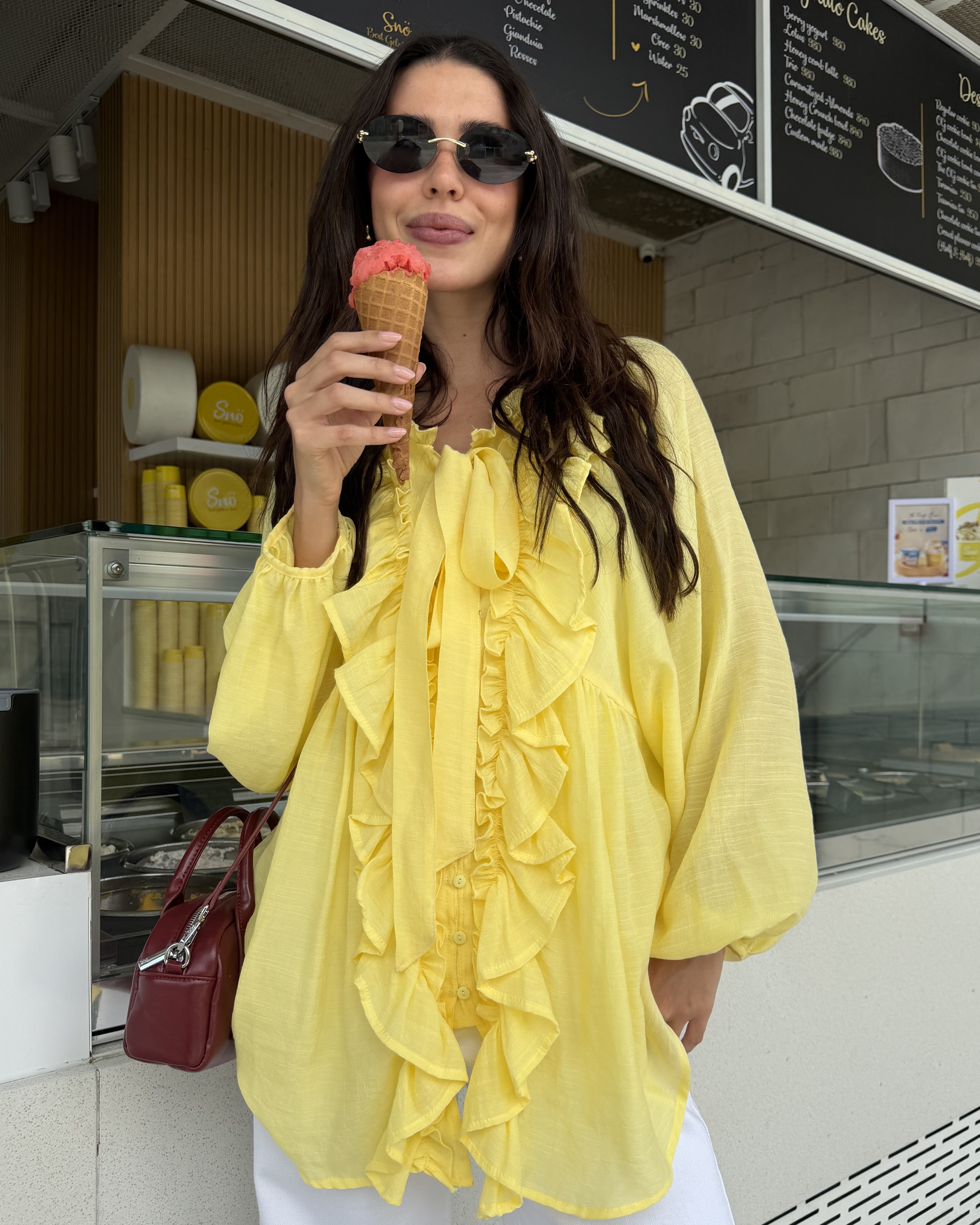 Minimal Tie Blouse