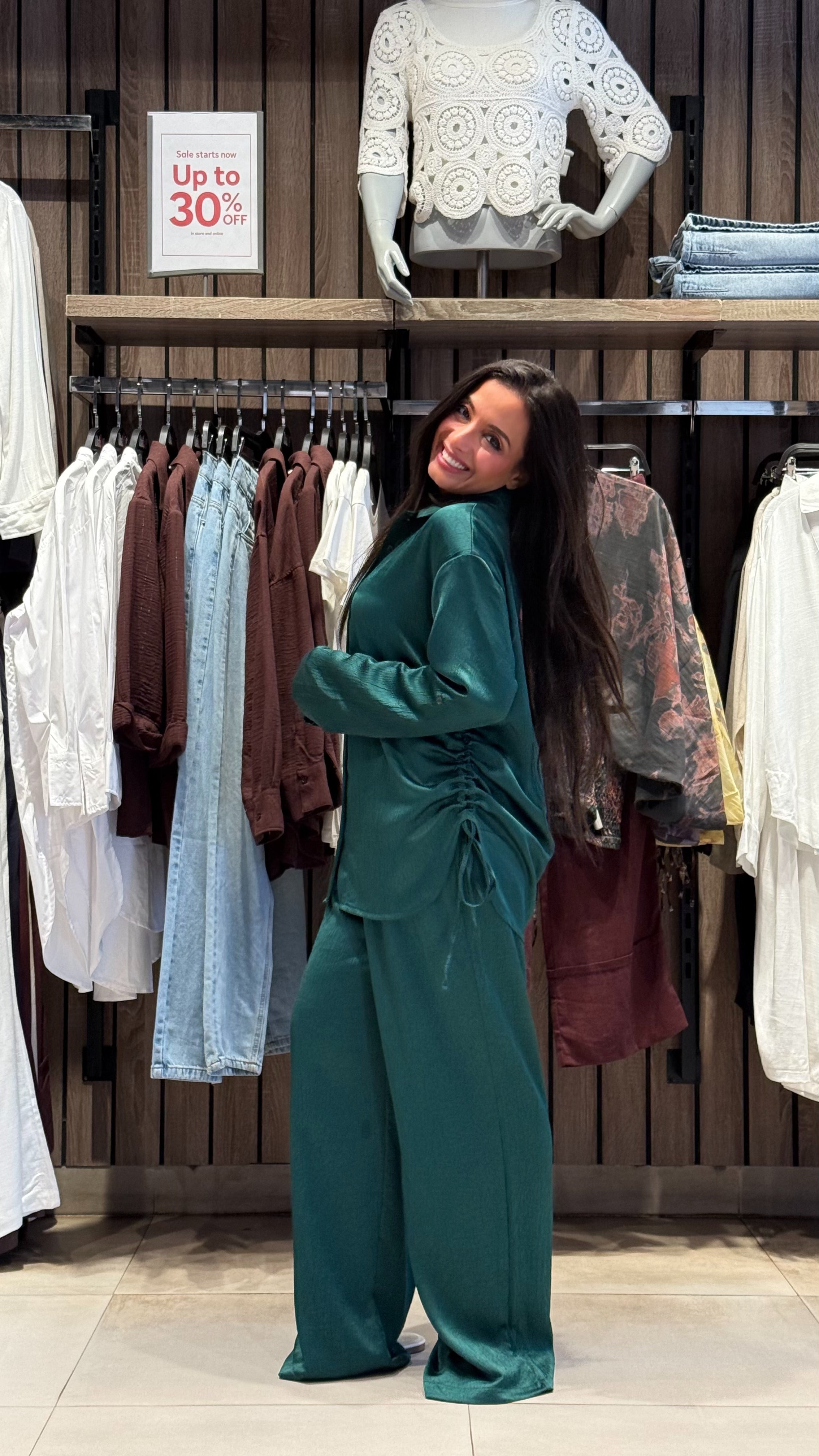Long Plain Button Front Shirt In Different Colors
