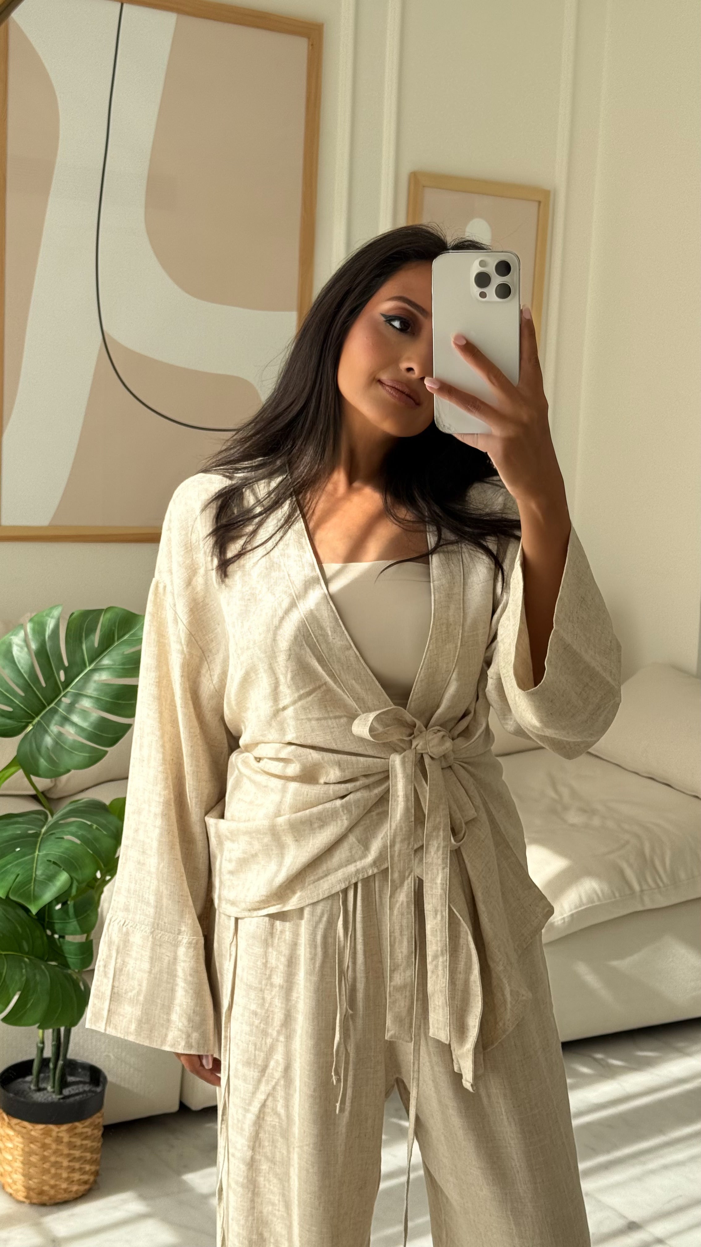 Kimono Linen – Waist Belt (Plain)