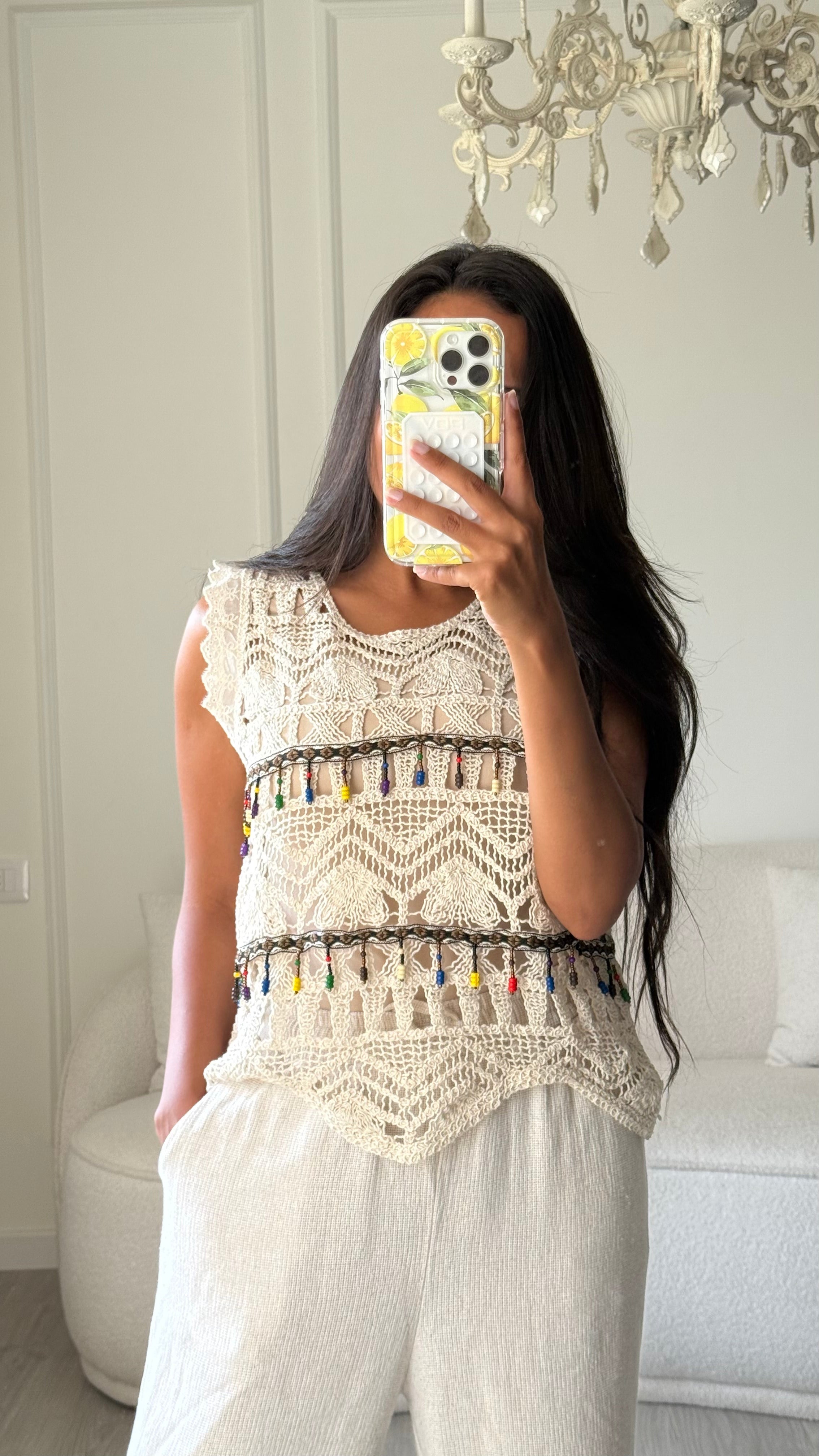 Embroidered Top - Vented Chest (Cut-Out - Short)
