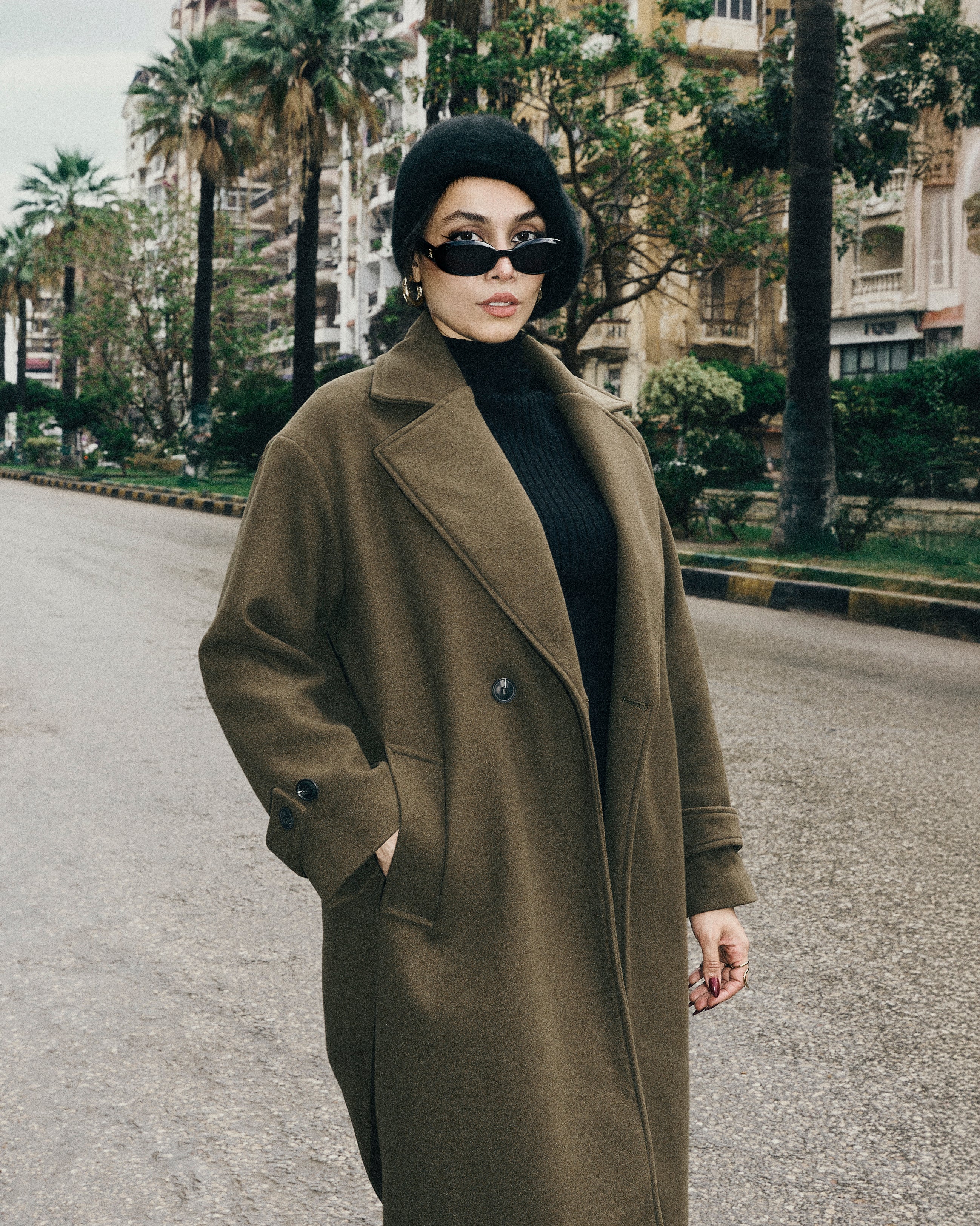 Plain Trench Coat – (2 Buttons)