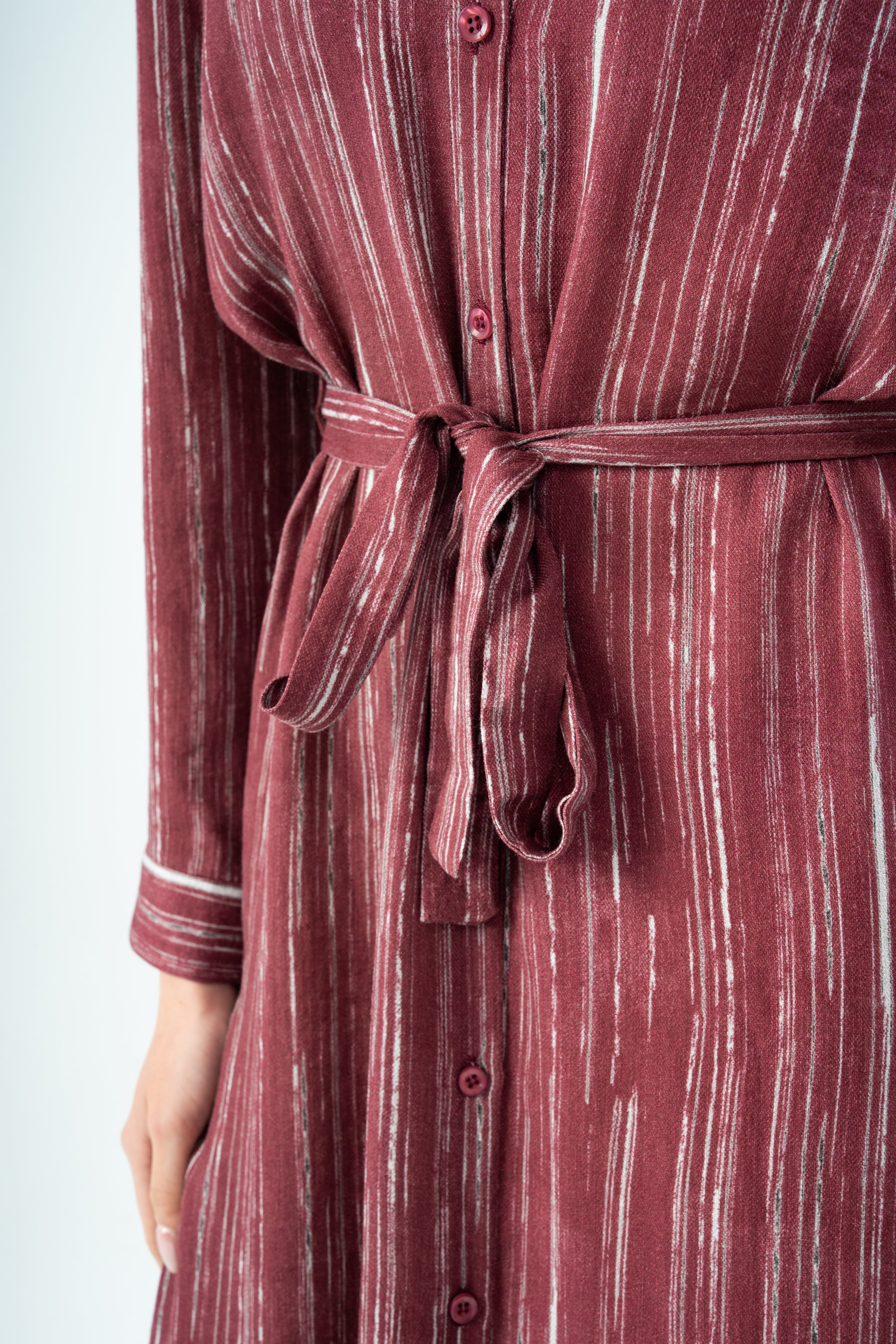 Short Button - Dress With Belt