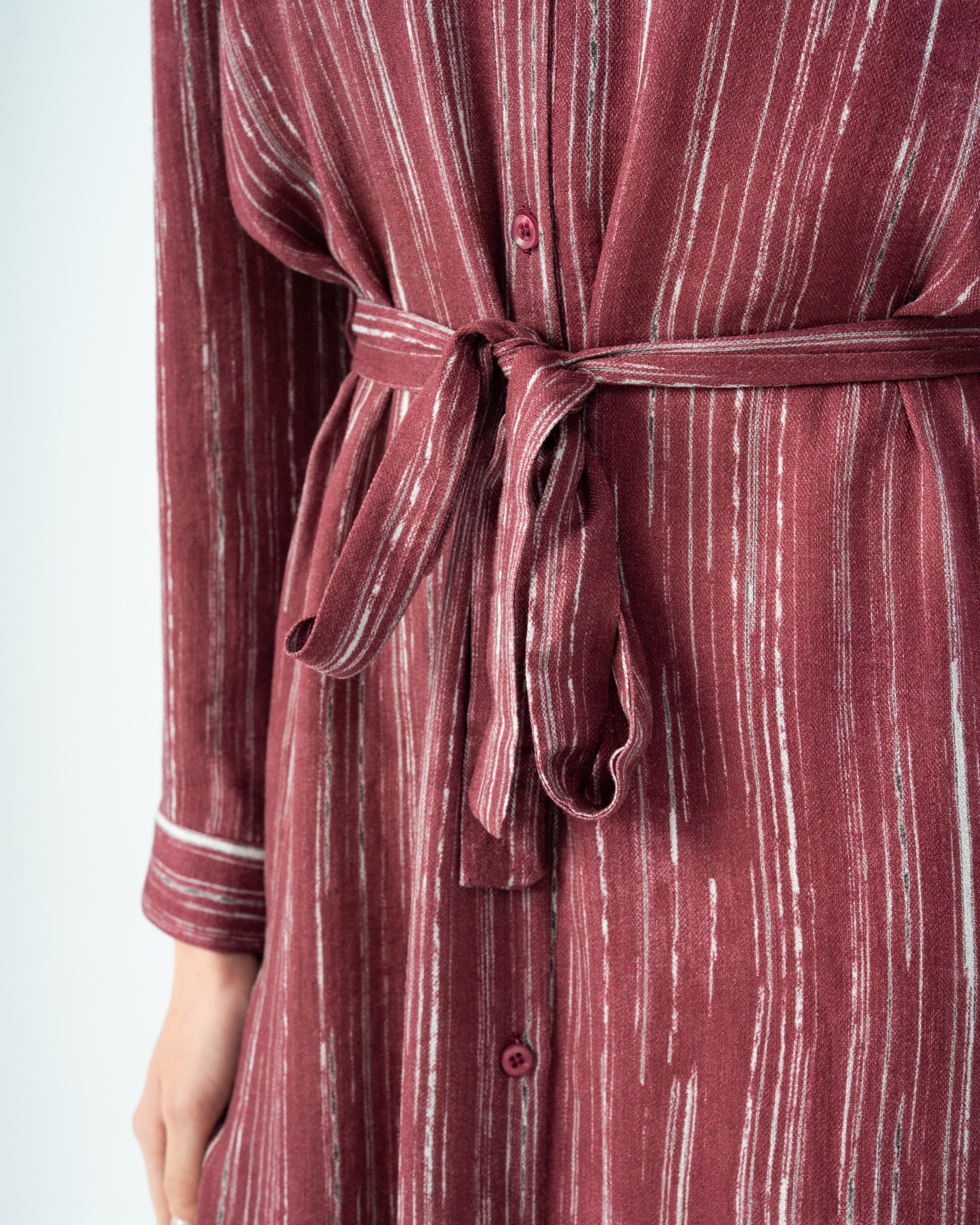 Short Button - Dress With Belt