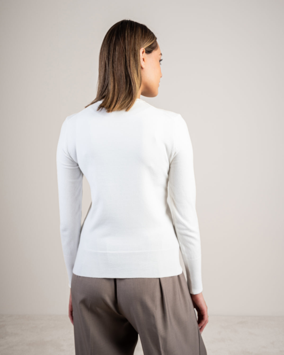 Basic Knitwear Top - With Gold Buttons