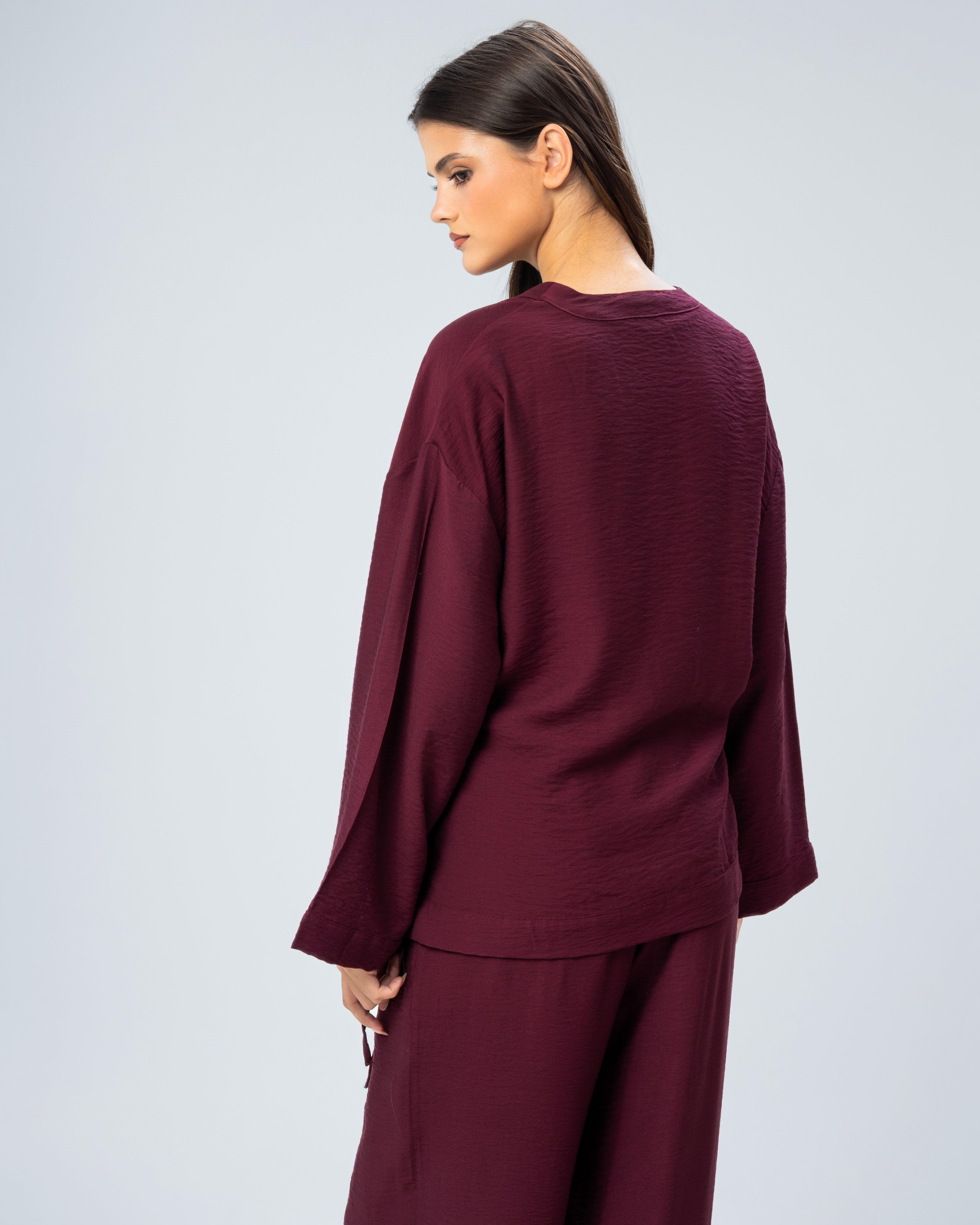 Short kimono with tie