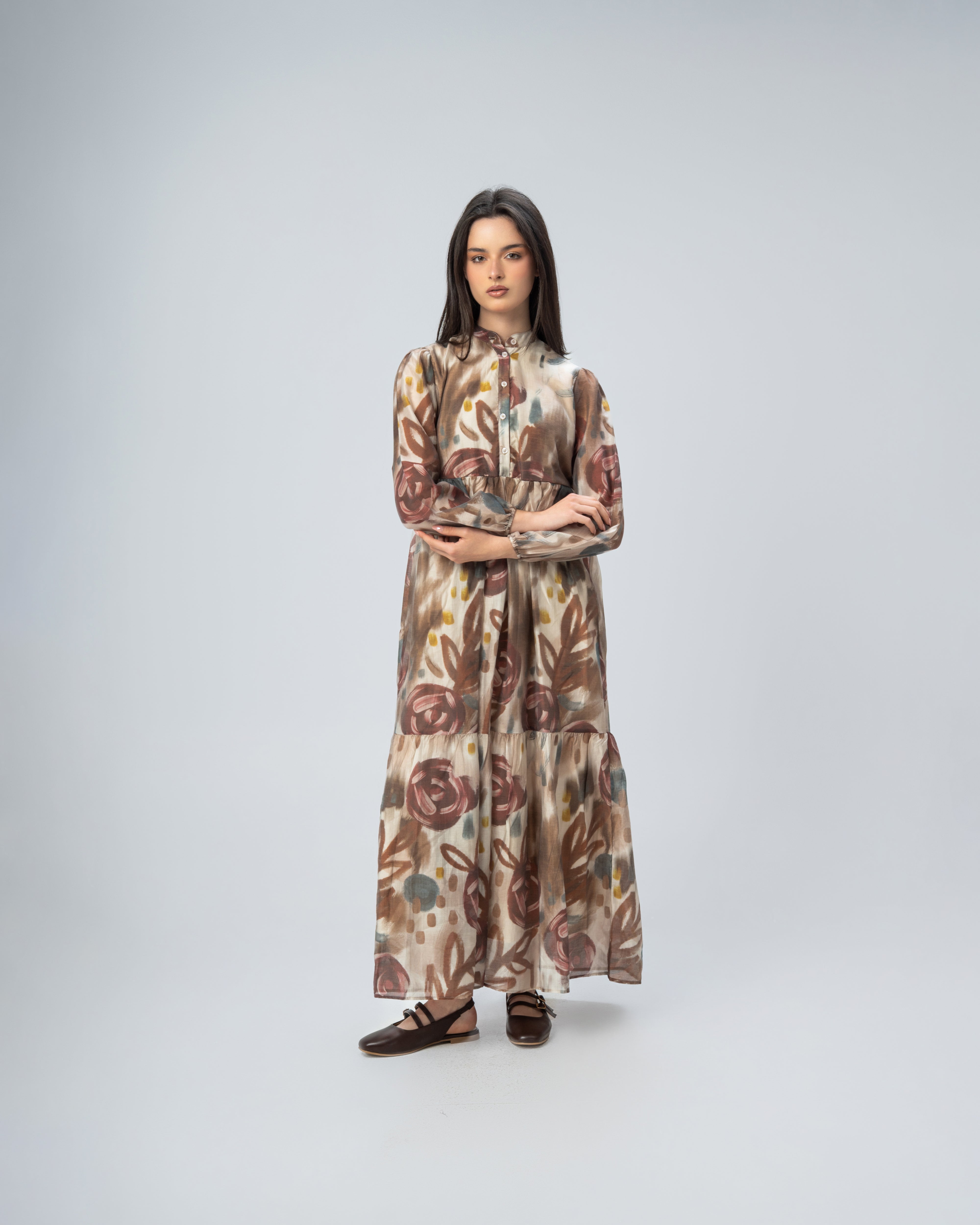 Short Button Dress With Belt