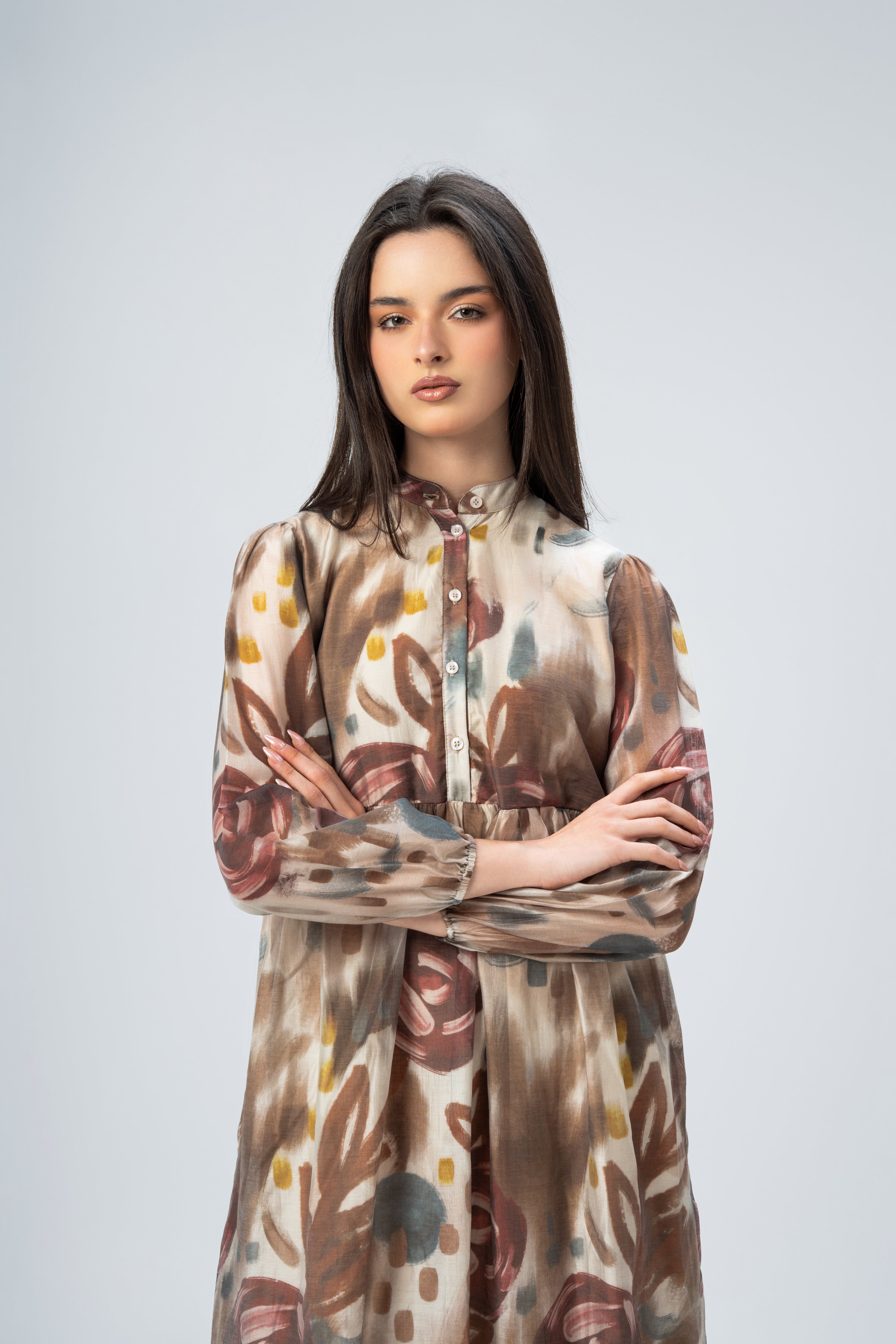 Short Button Dress With Belt