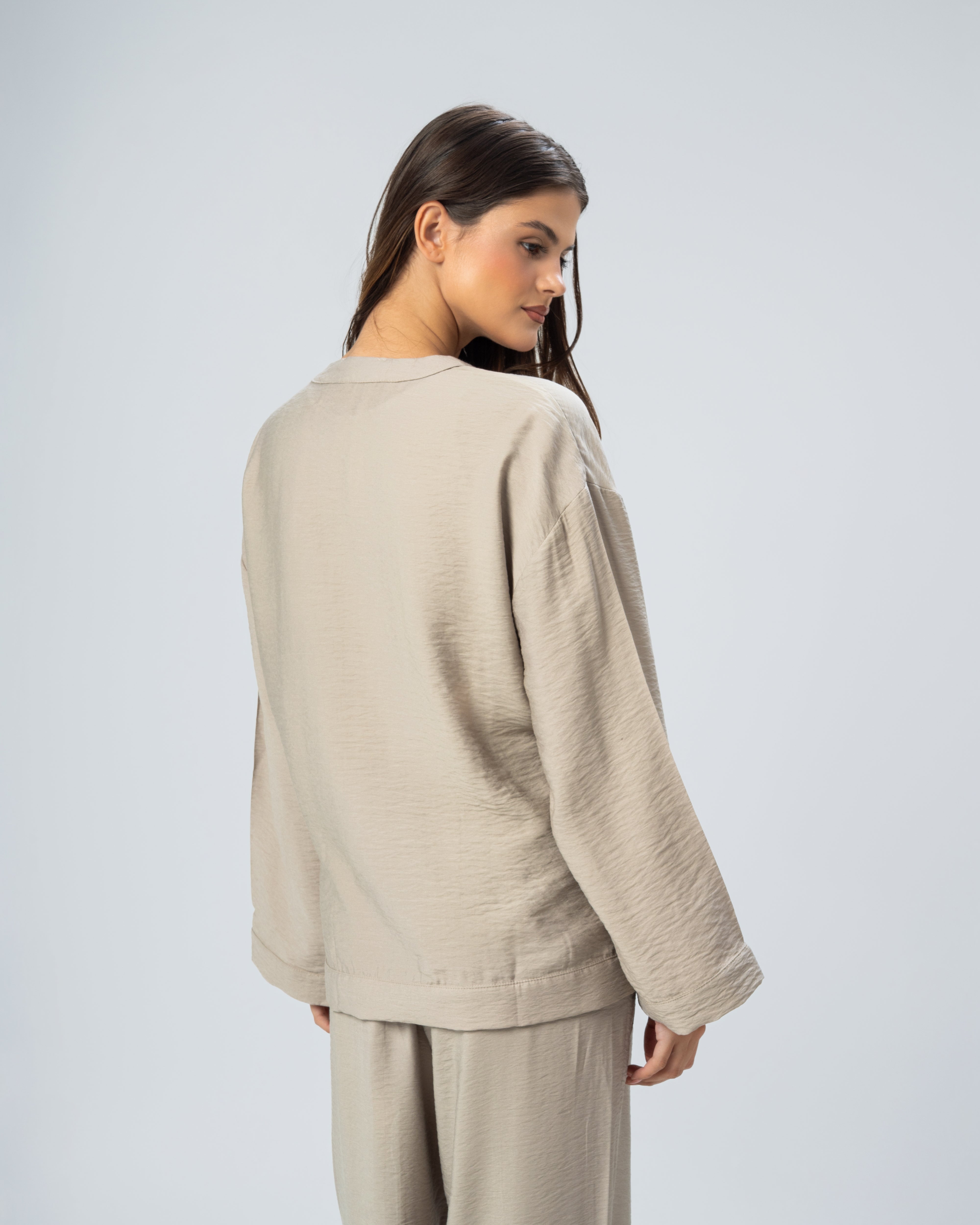 Short kimono with tie