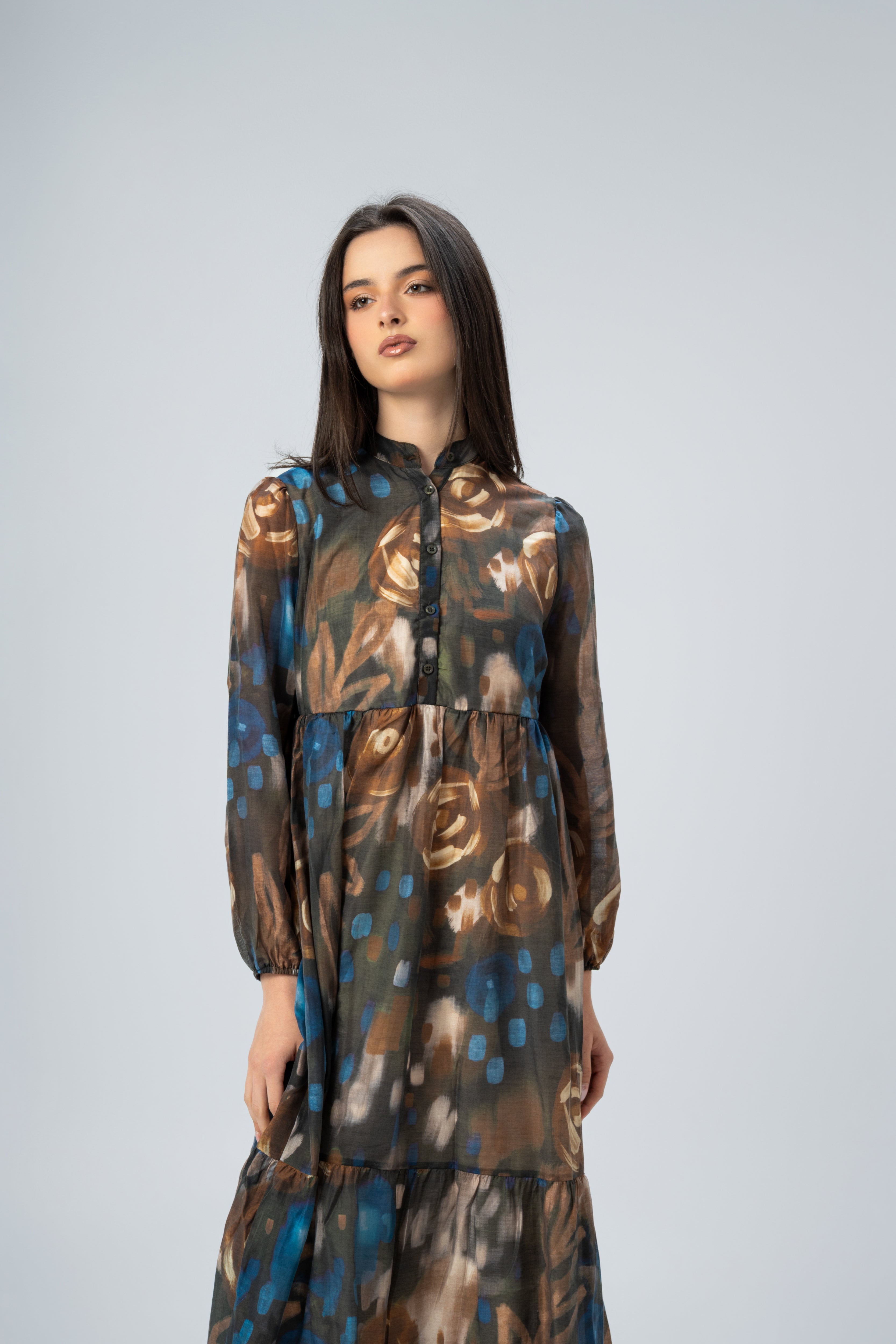 Short Button Dress With Belt